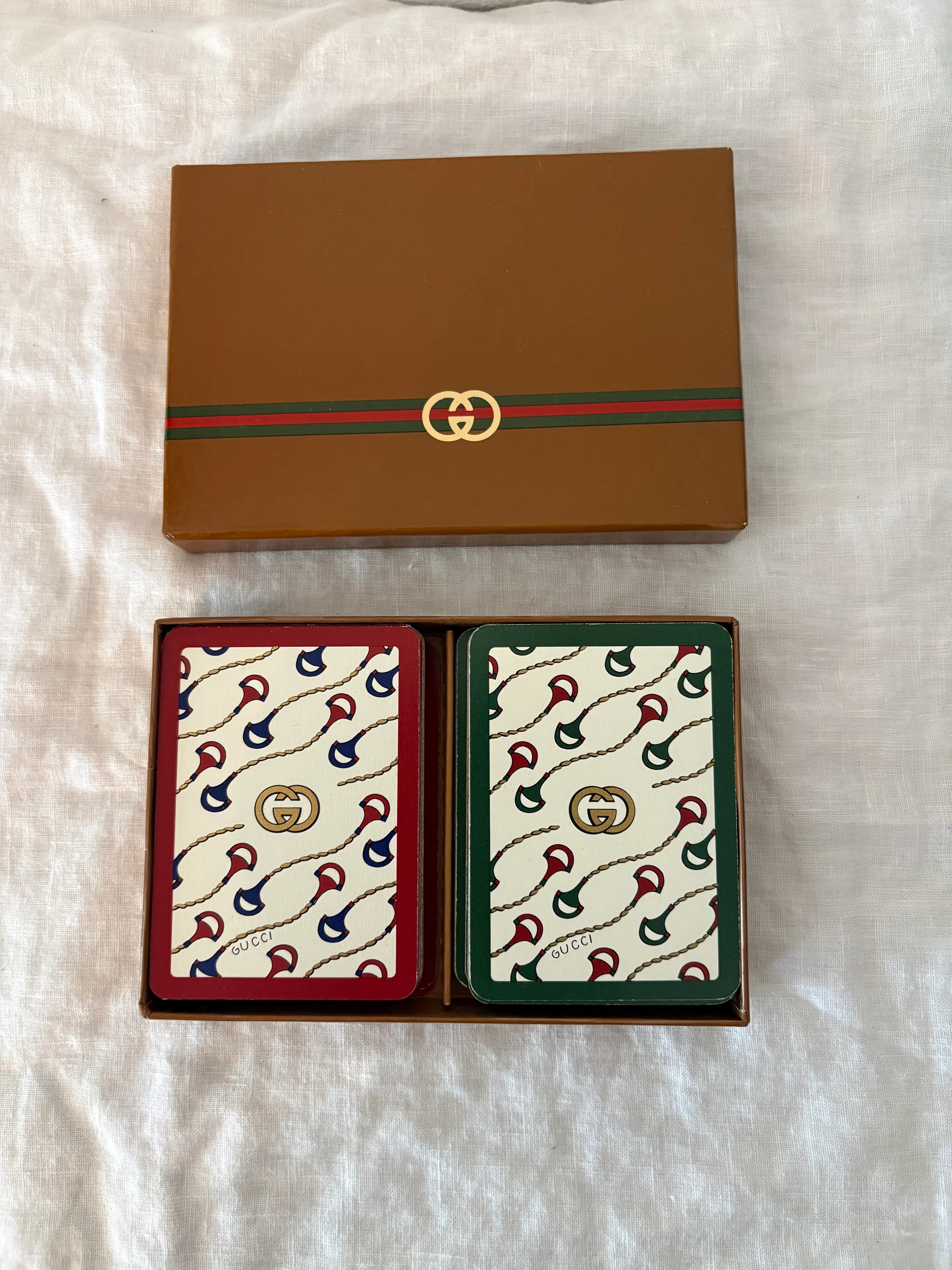 GUCCI 1980’s Vintage Poker Playing Cards in Box
