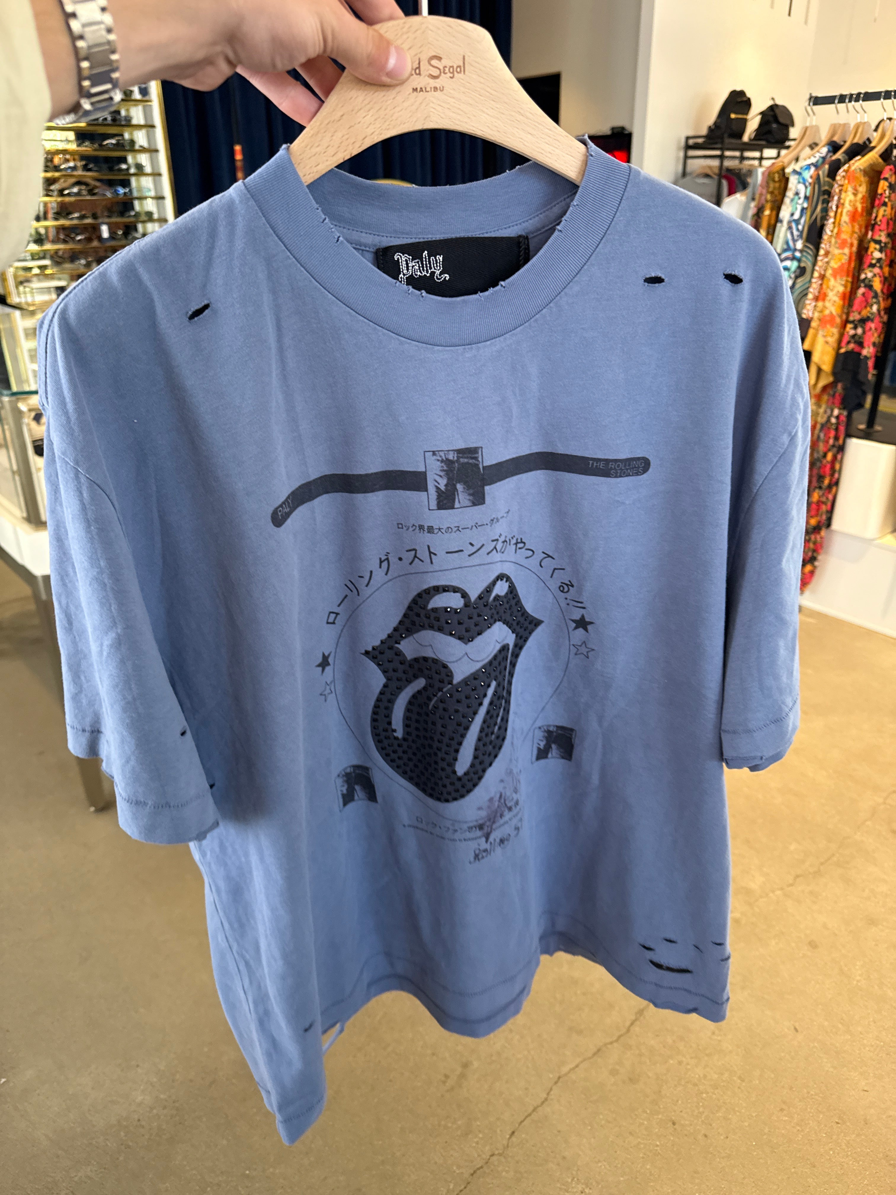 Paly Rolling Stones Rhinestone Tee
