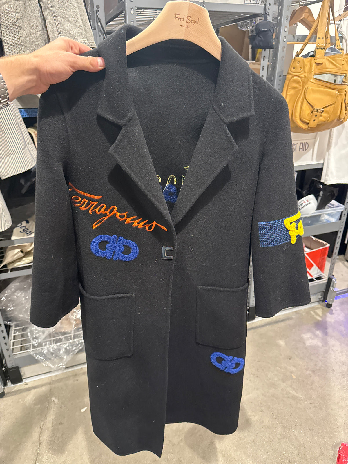 Salvatore Ferragamo Wool Overcoat