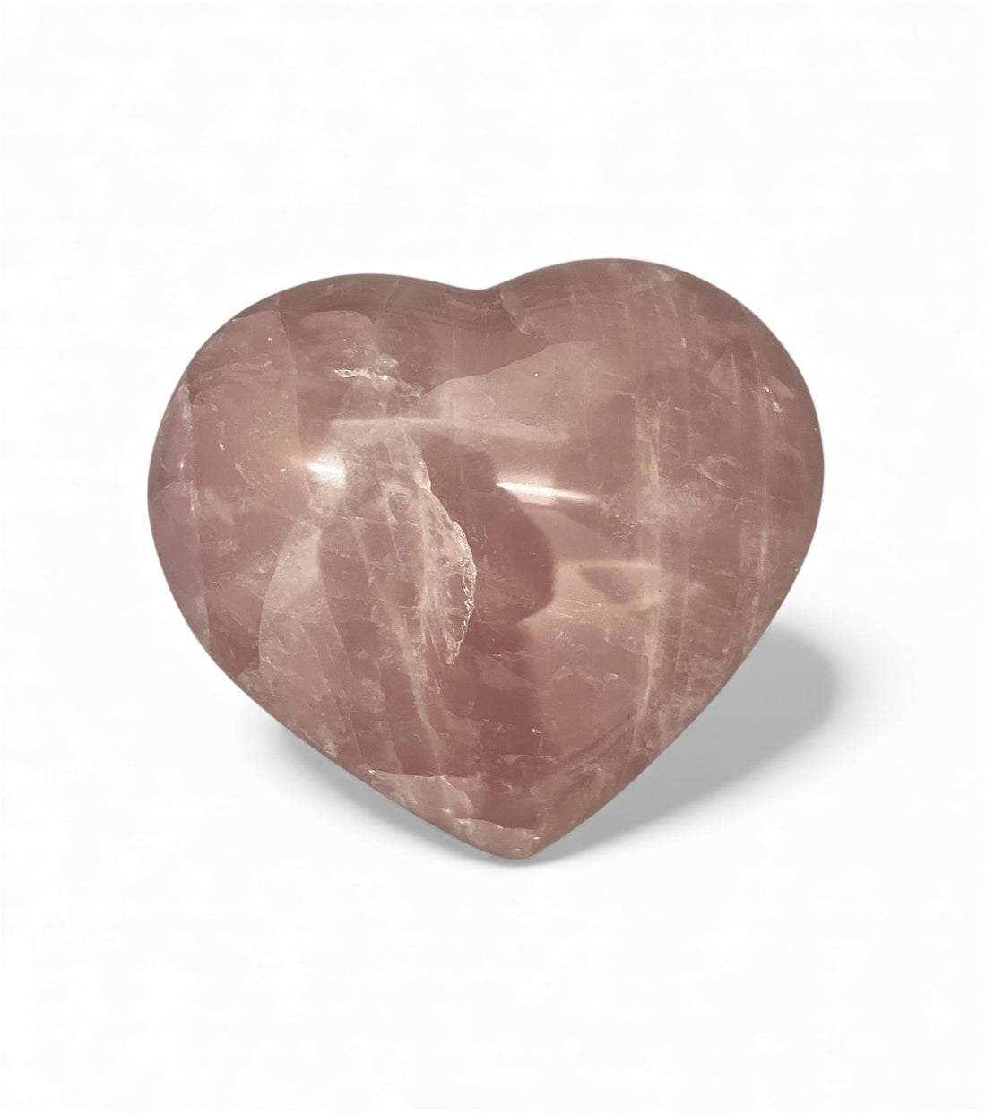 Hand-Carved Rose Quartz Heart Accent