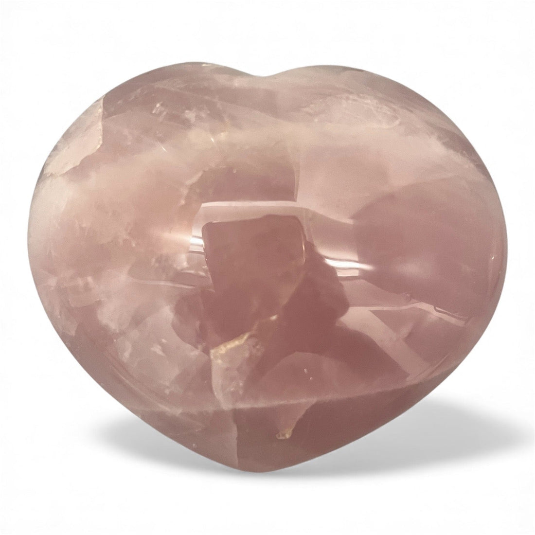 Hand-Carved Rose Quartz Heart