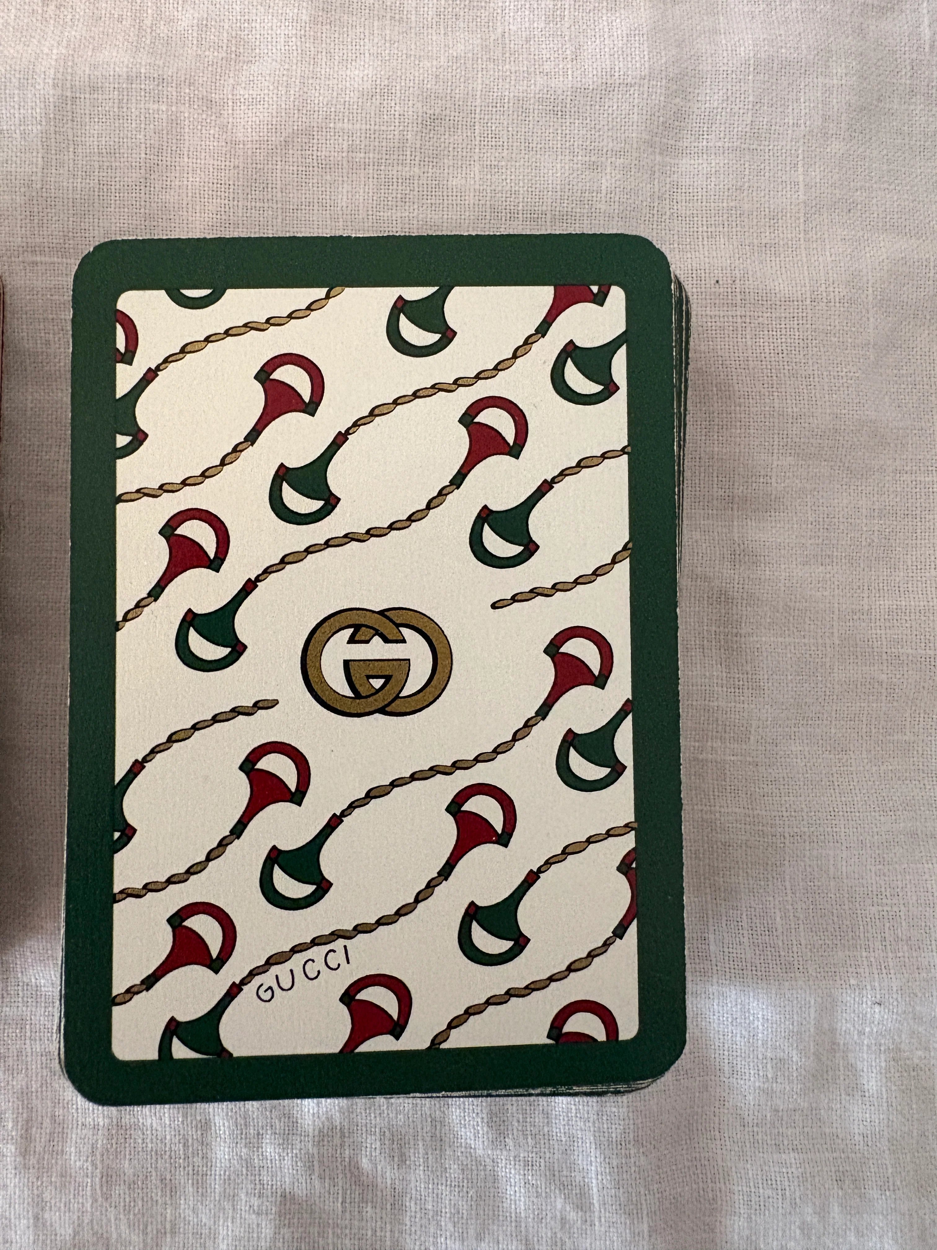 GUCCI 1980’s Vintage Poker Playing Cards in Box
