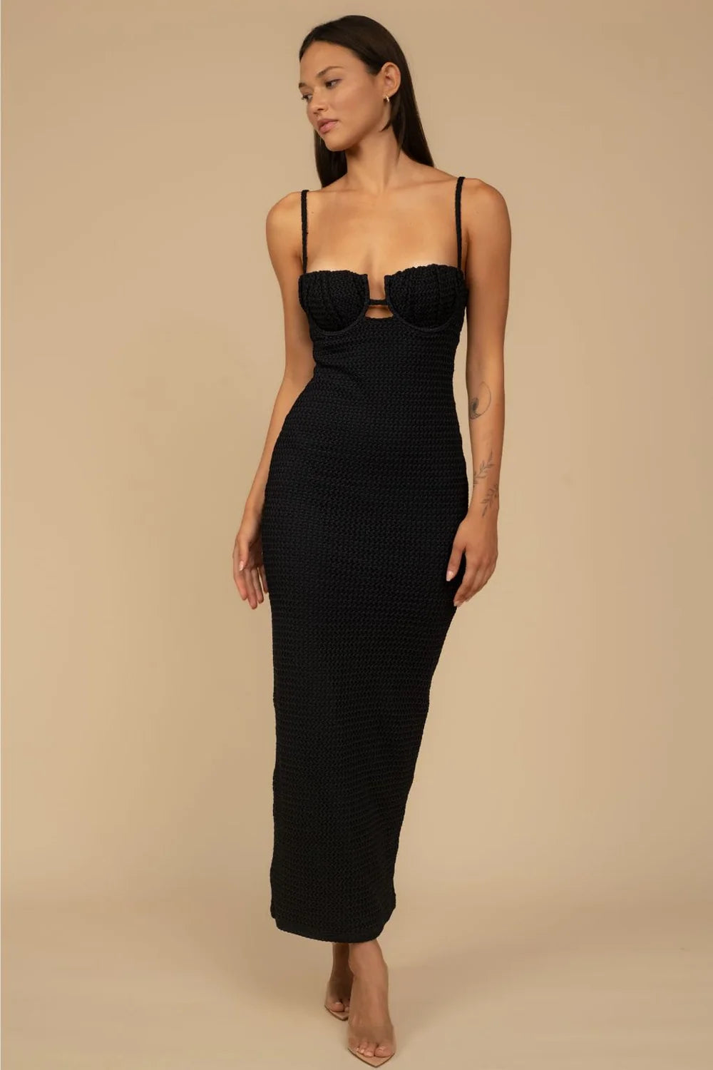Petal Long Slip Dress