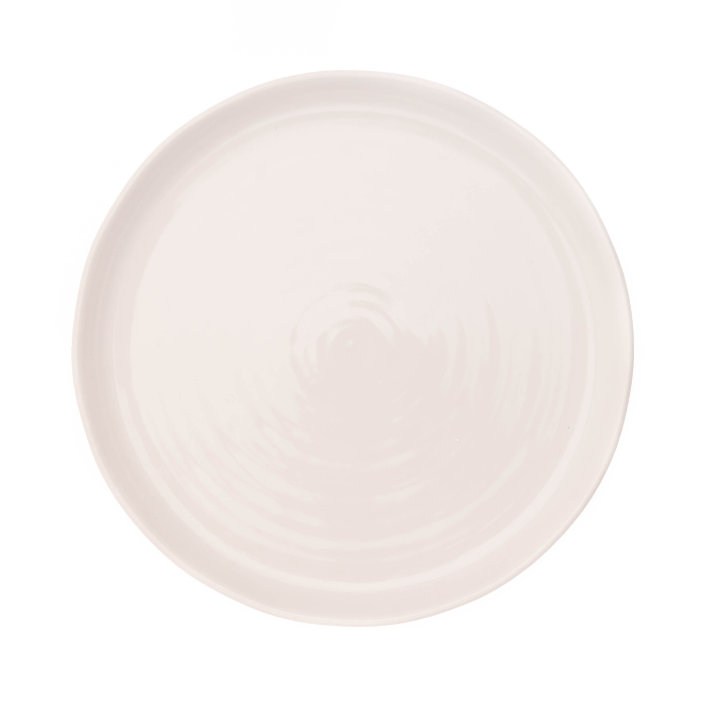 Pinch White Stoneware 4 Piece Dinnerware Set, Service For 1