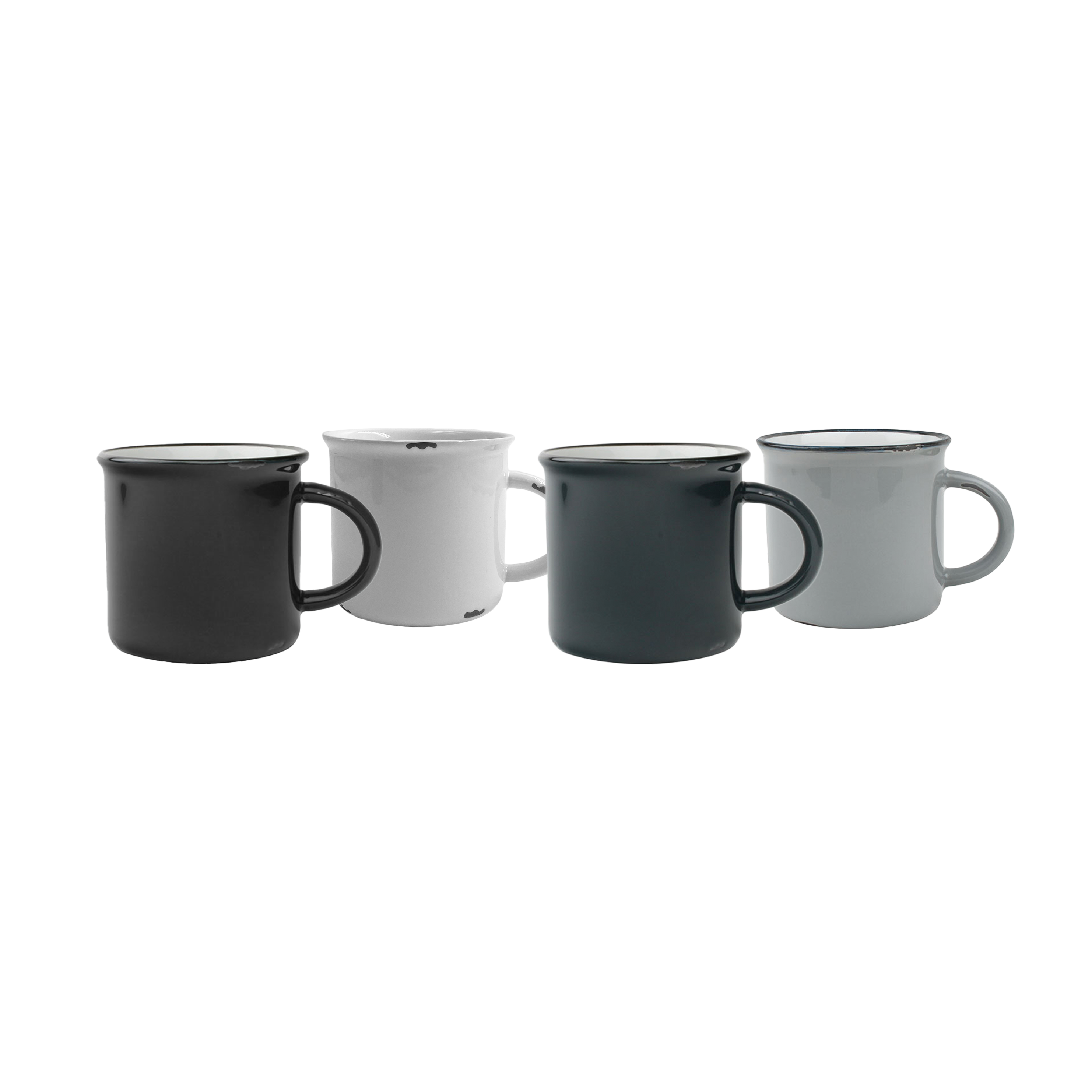 Tinware Mug Gift Set- Greyscale