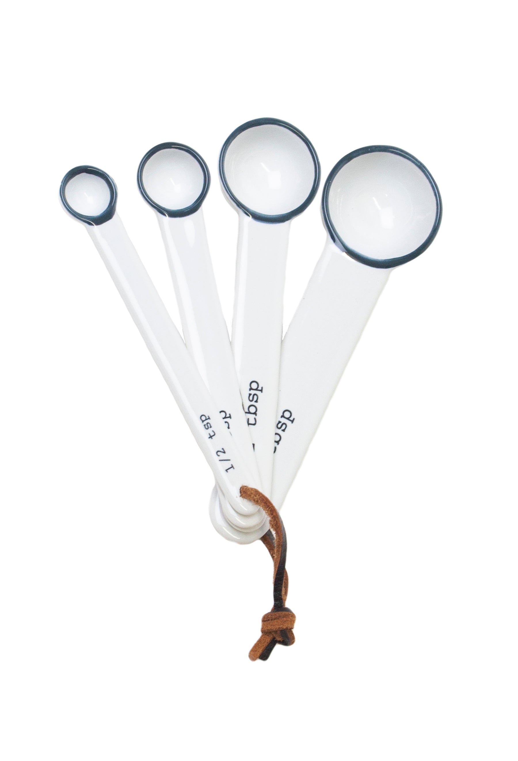 Tinware 7-Piece Prep Set- White w/ Slate Rim