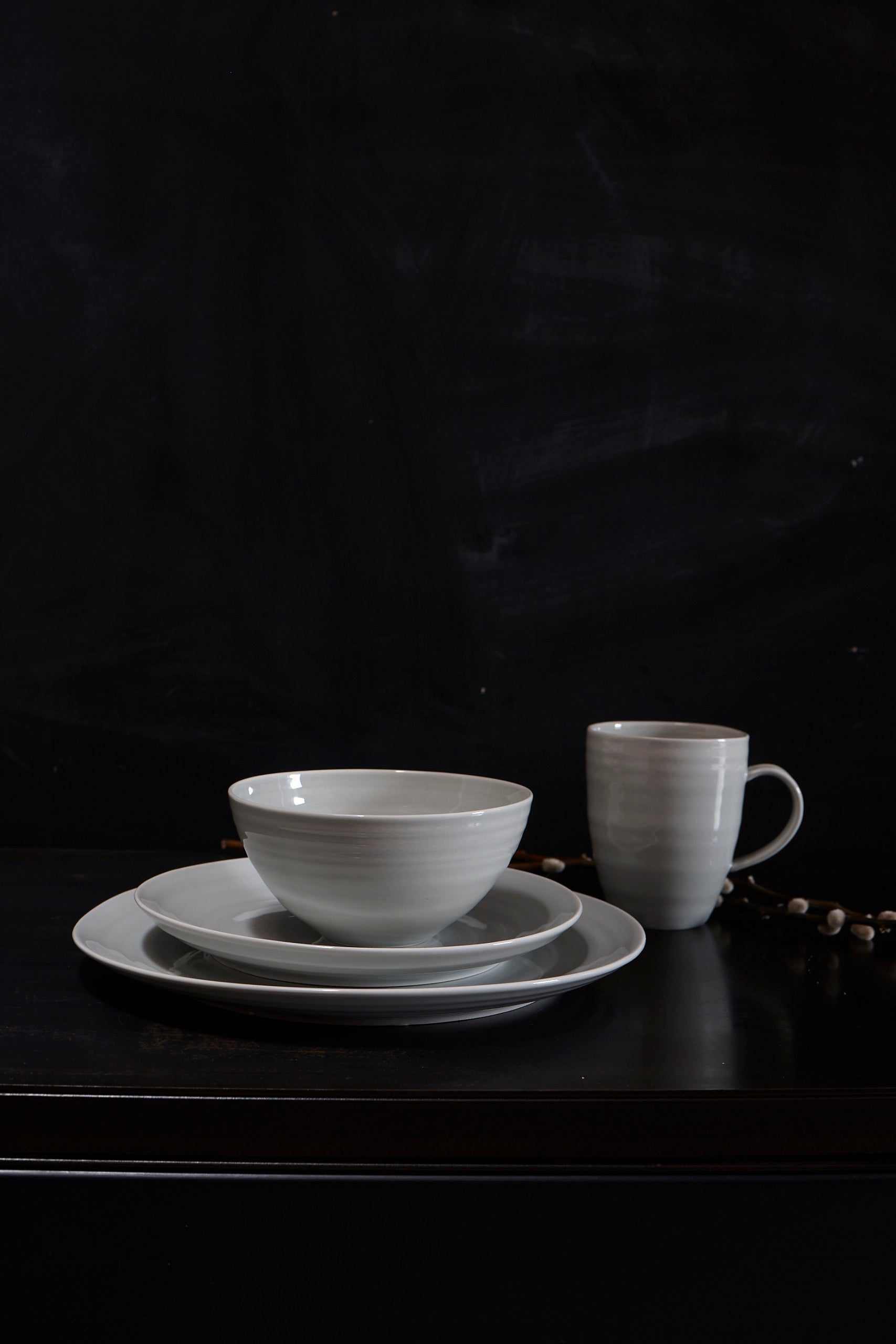 Daniel Smith Pasta Bowl - Set of 4 - Smoke