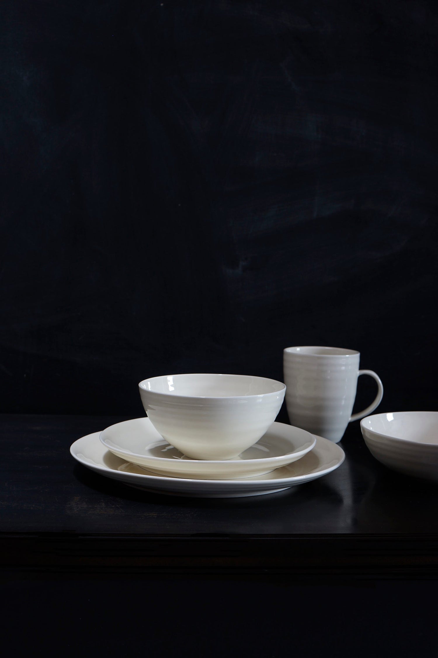 Daniel Smith Pasta Bowl - Set of 4 - Ivory