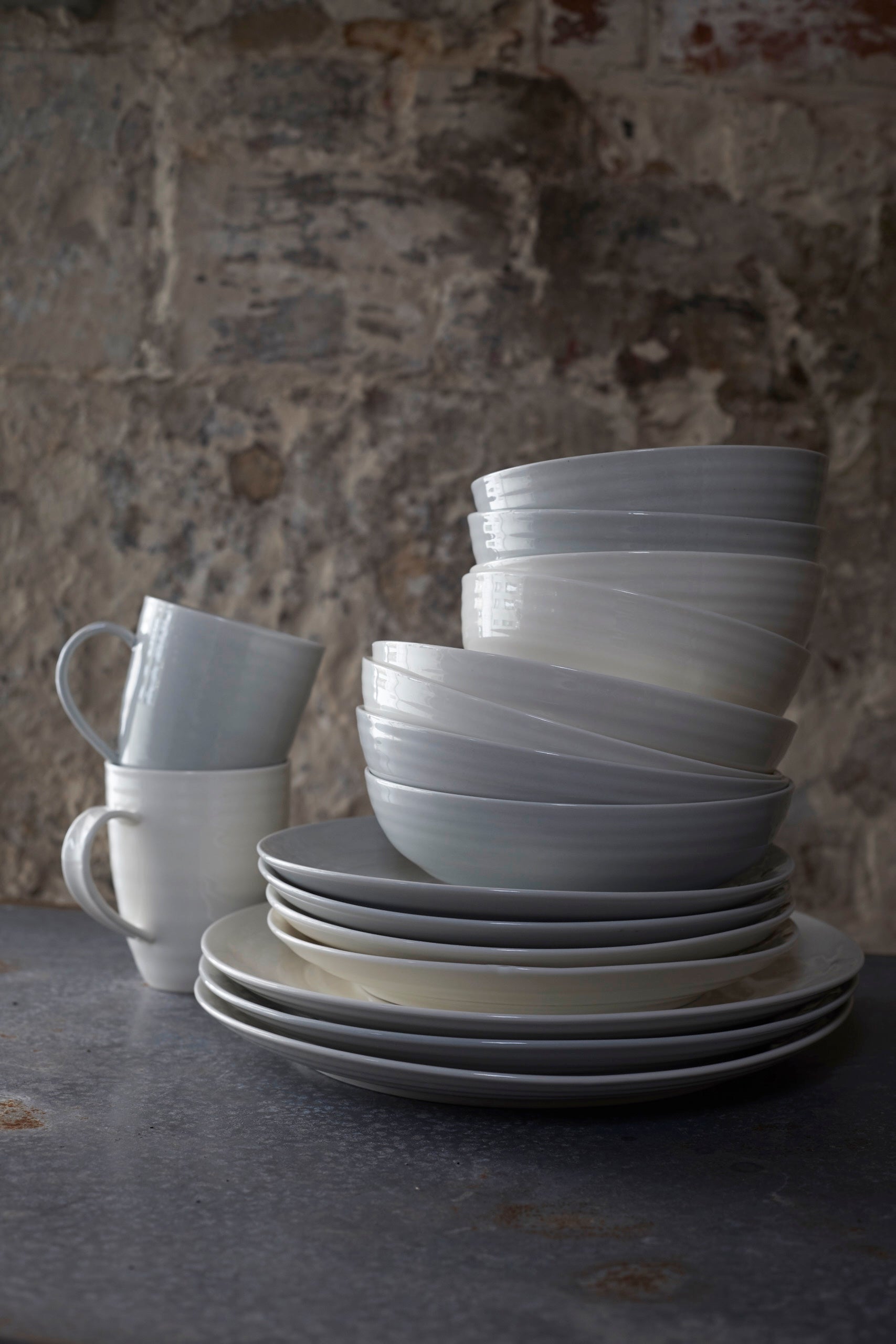 Daniel Smith Pasta Bowl - Set of 4 - Smoke