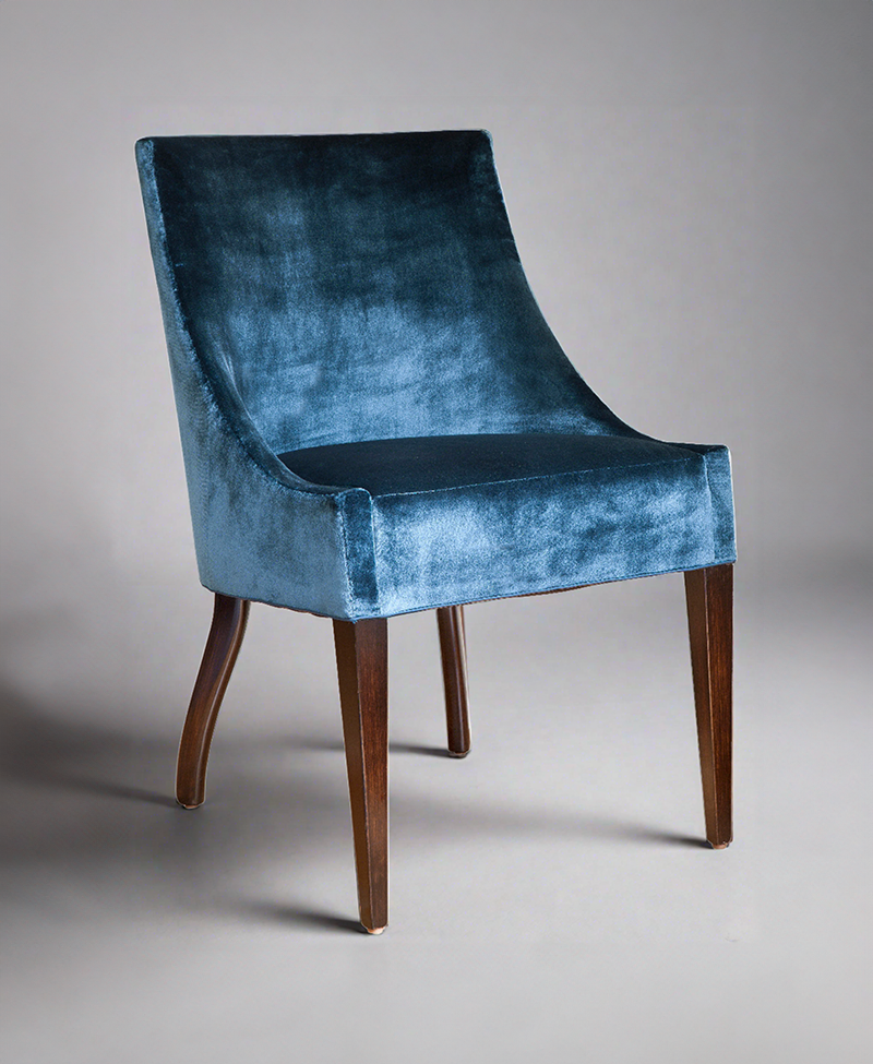 Coco Dining Chair - Blue Velvet