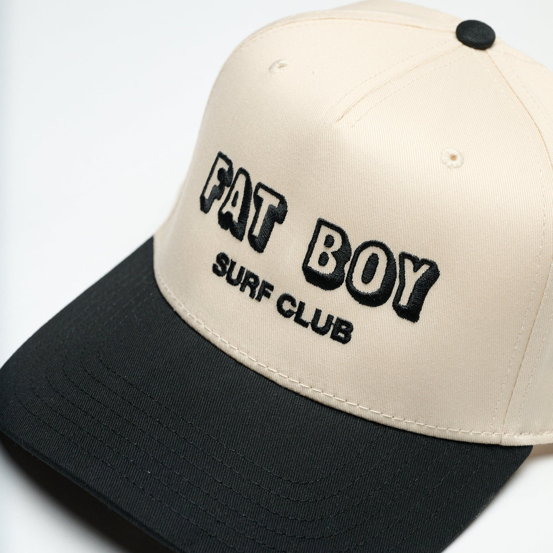 Coastal Canvas Hat - Black & Natural