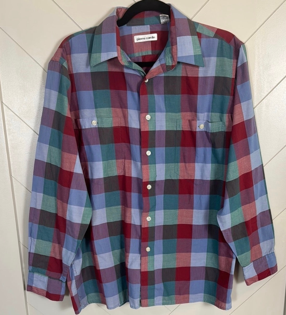 Pierre Cardin Plaid Button Up Shirt