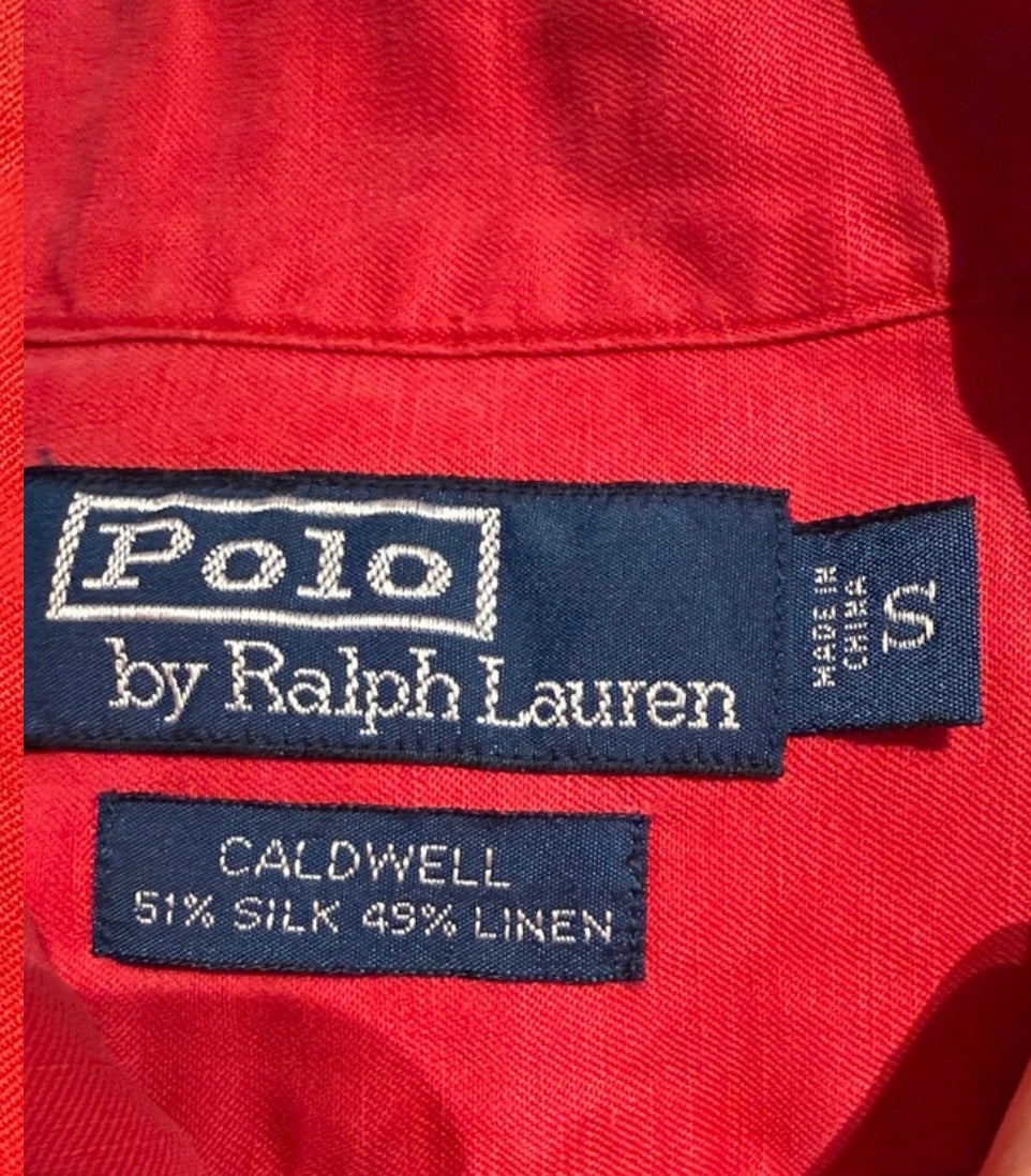 90’s Ralph Lauren Caldwell Red Short Sleeve Shirt