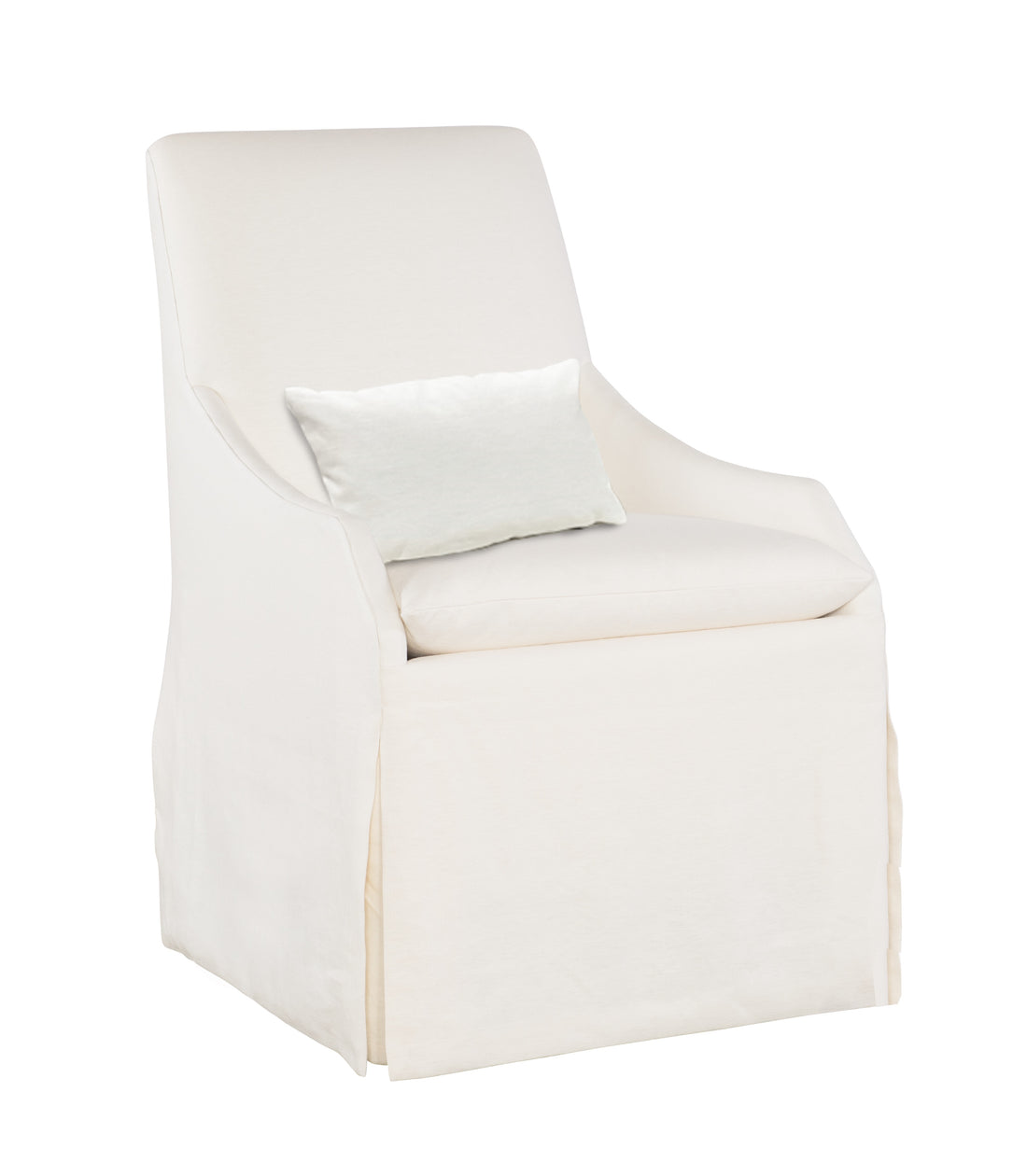 Skirted Dining Chair with pillow