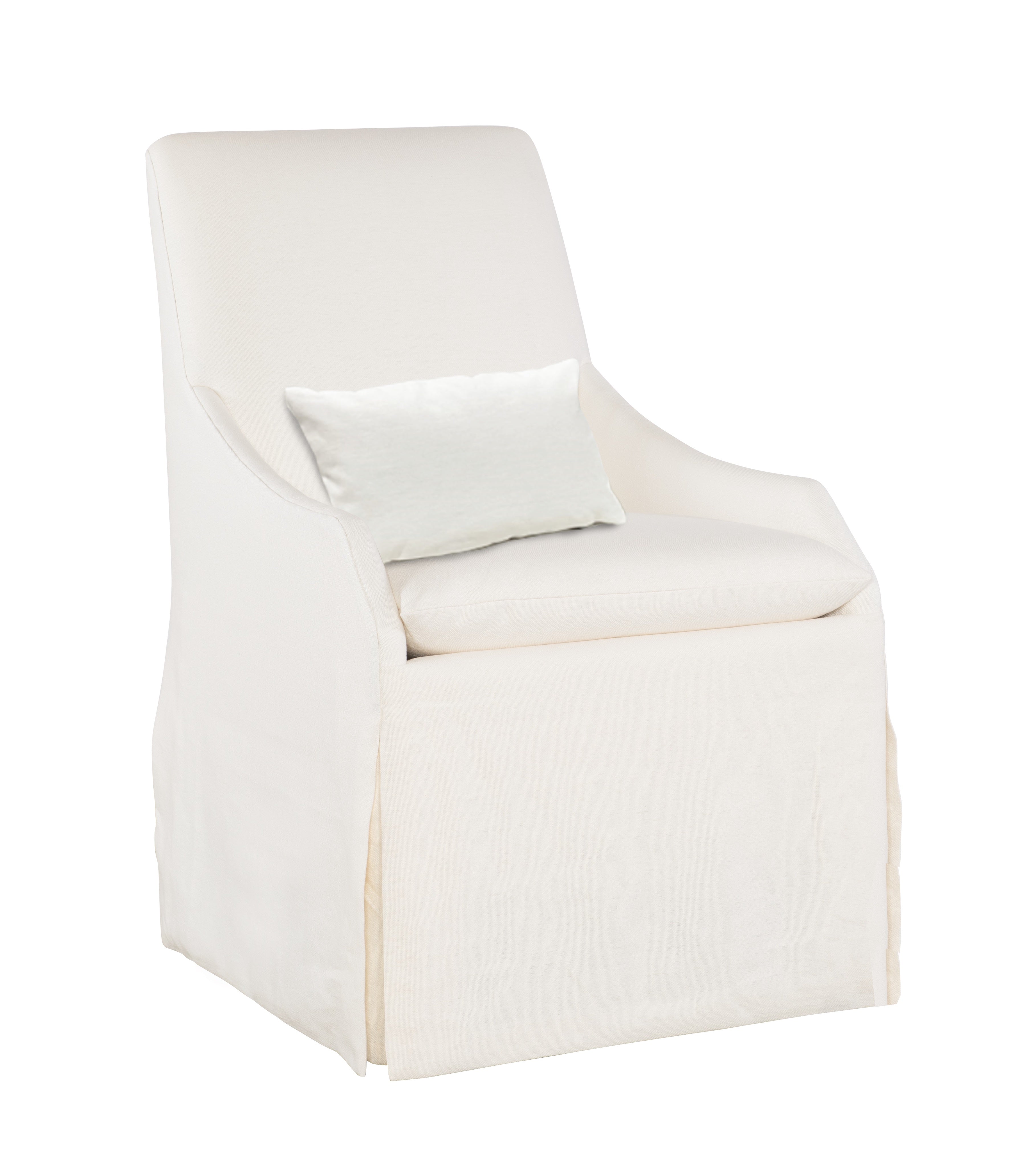 Skirted Dining Chair with pillow
