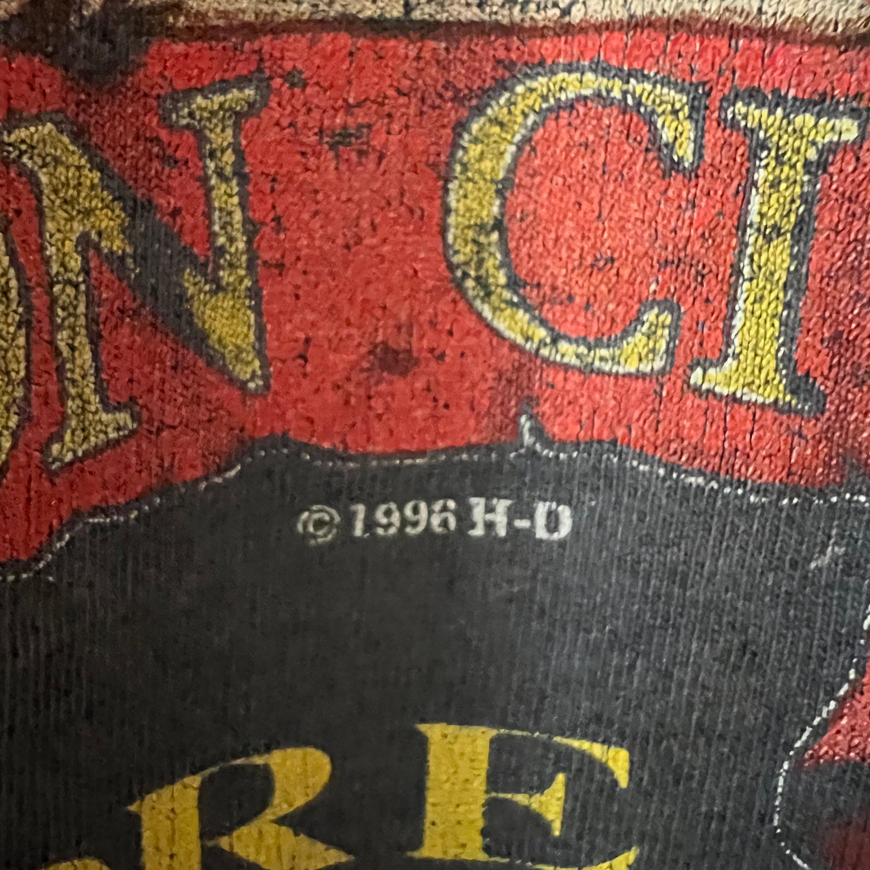 1996 Harley Davidson Motorcycle Singapore Vintage Tee Shirt
