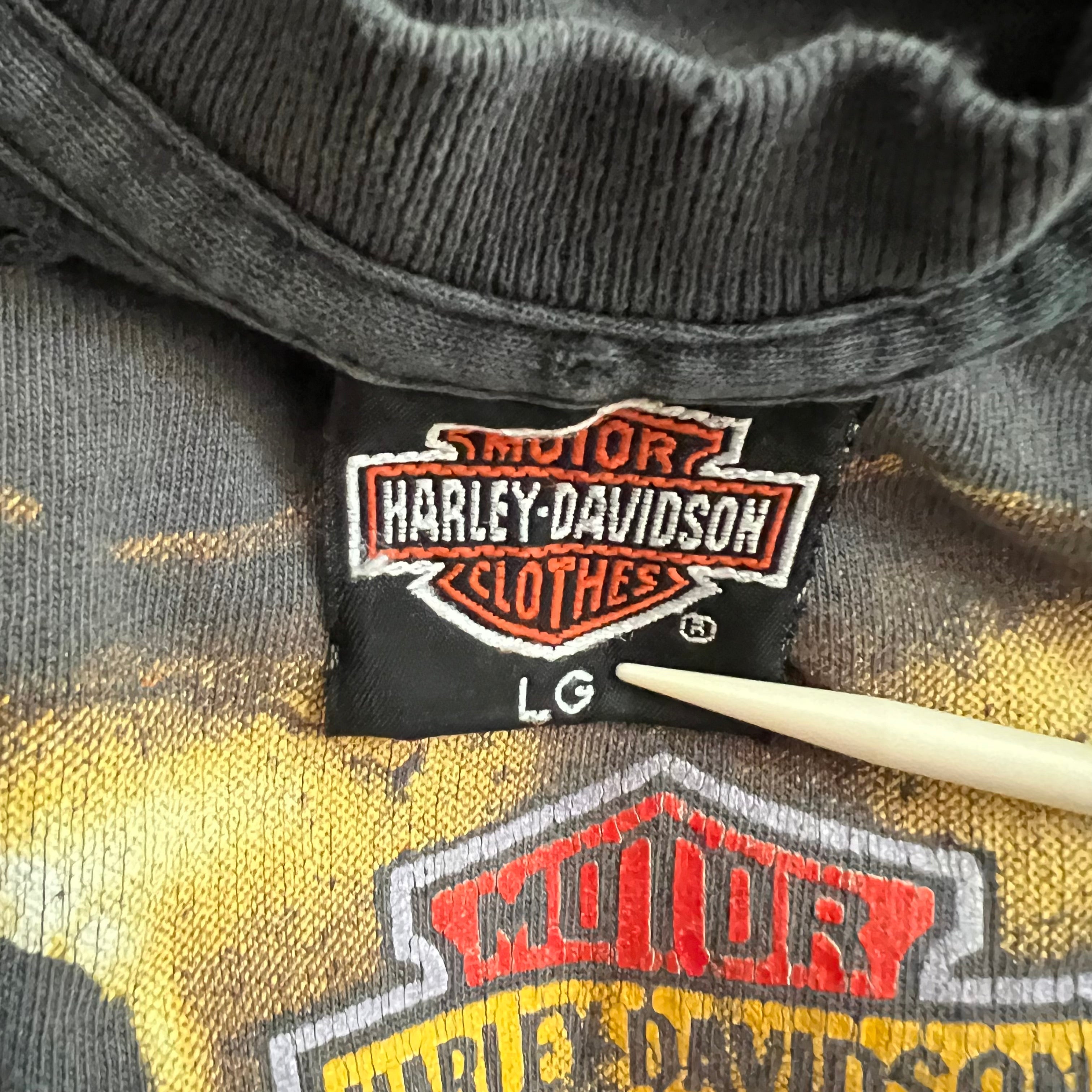 1990s Harley Davidson Motorcycle Charlotte, NC Vintage Tee Shirt