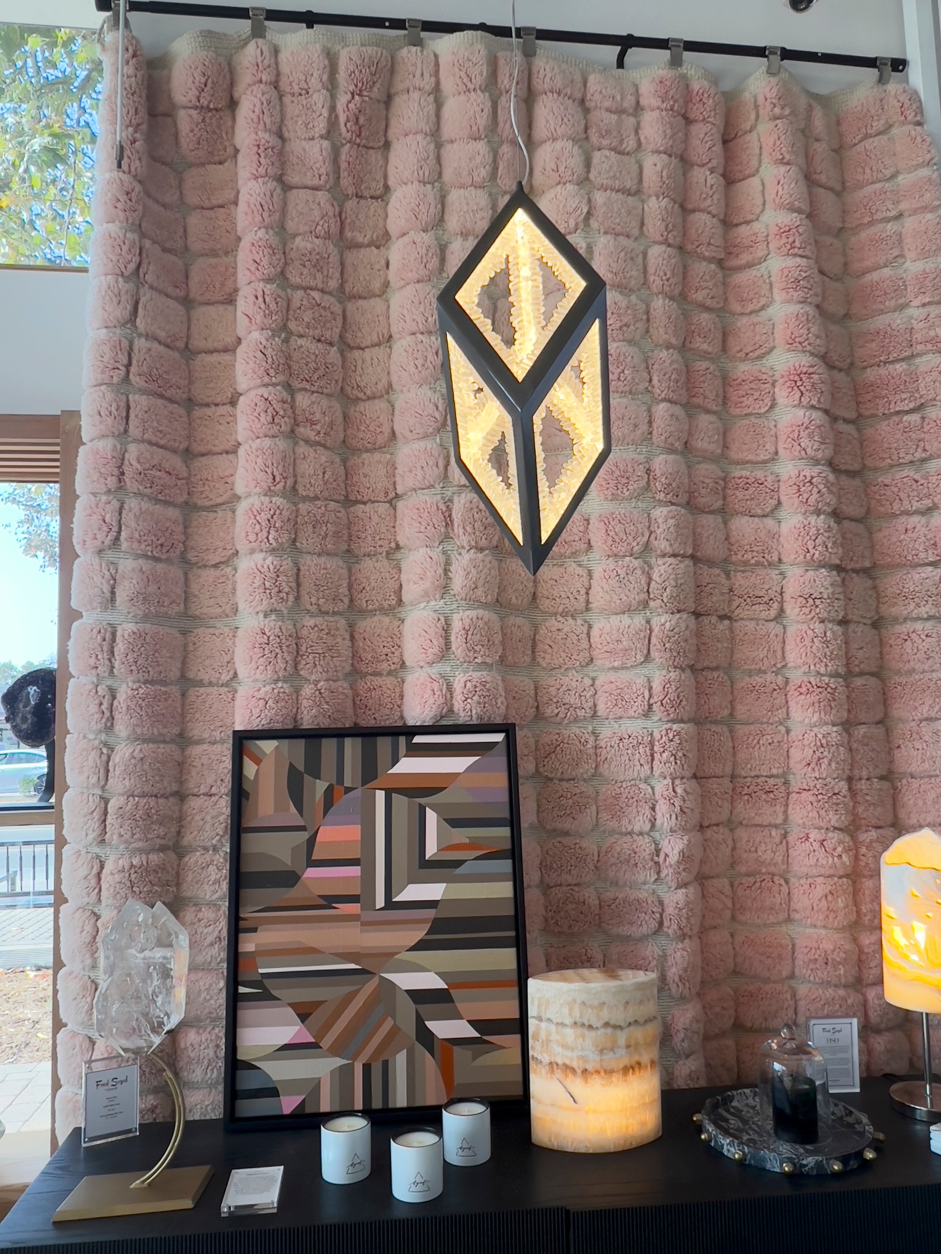 Artisan Clear Quartz Pendant Lamp