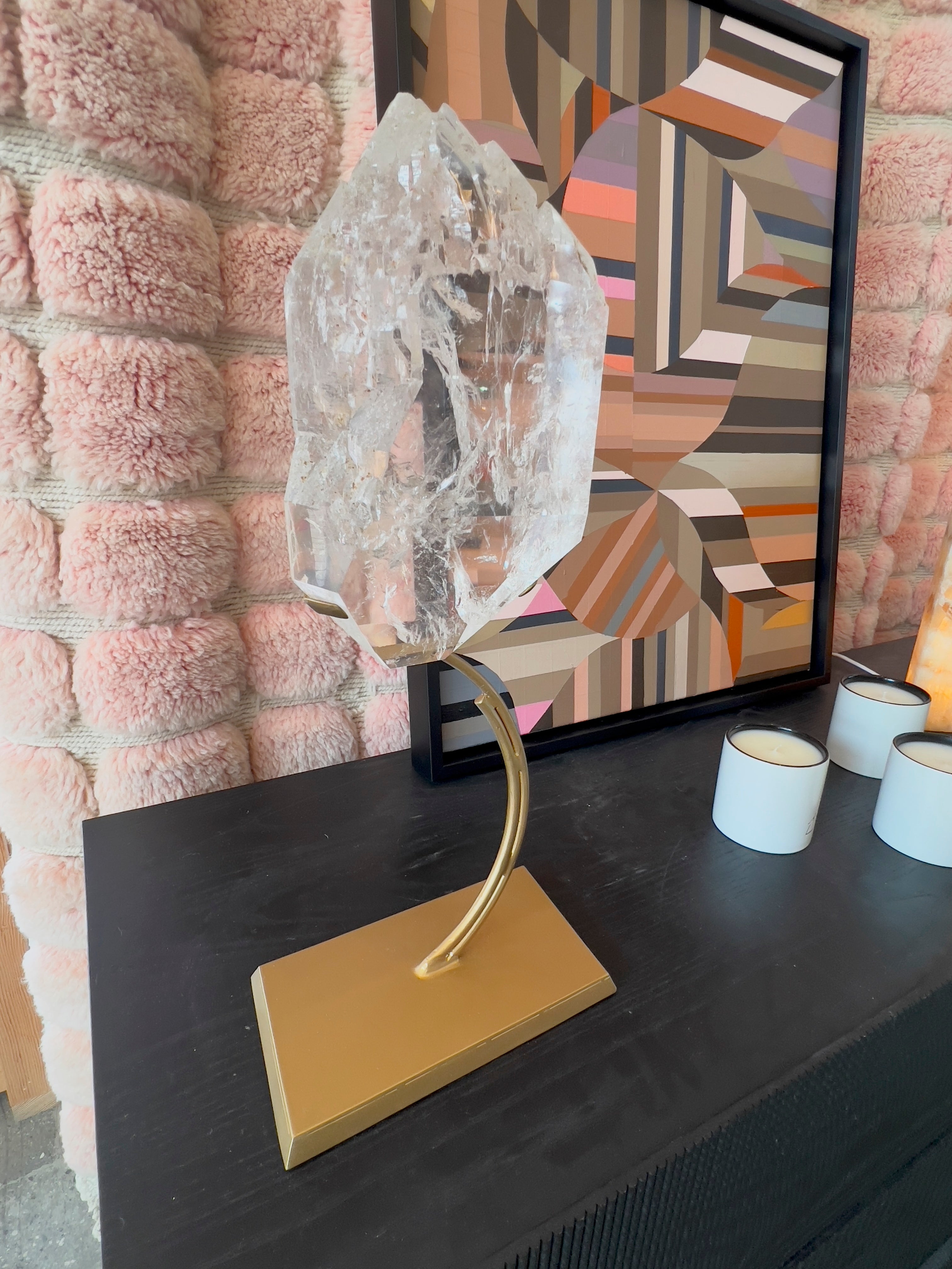 Clear Quartz Cathedral on Stand