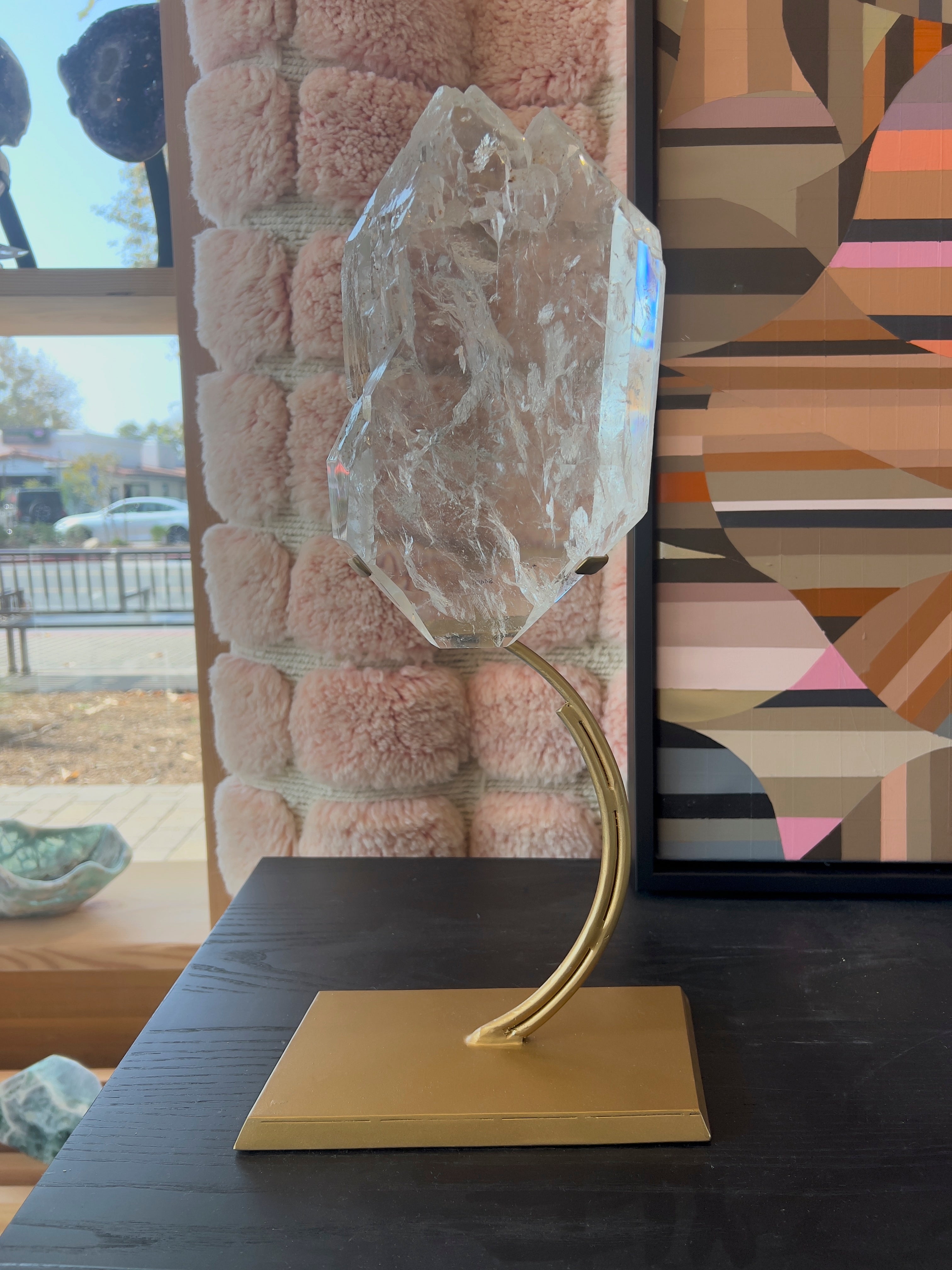 Clear Quartz Cathedral on Stand