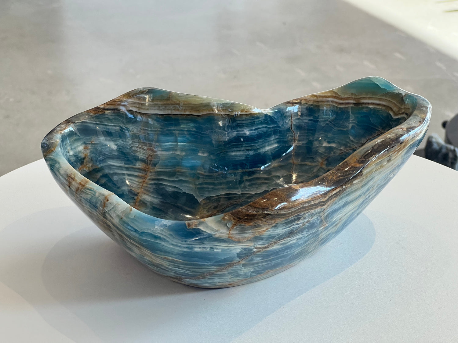 Blue Onyx Bowl from Argentina
