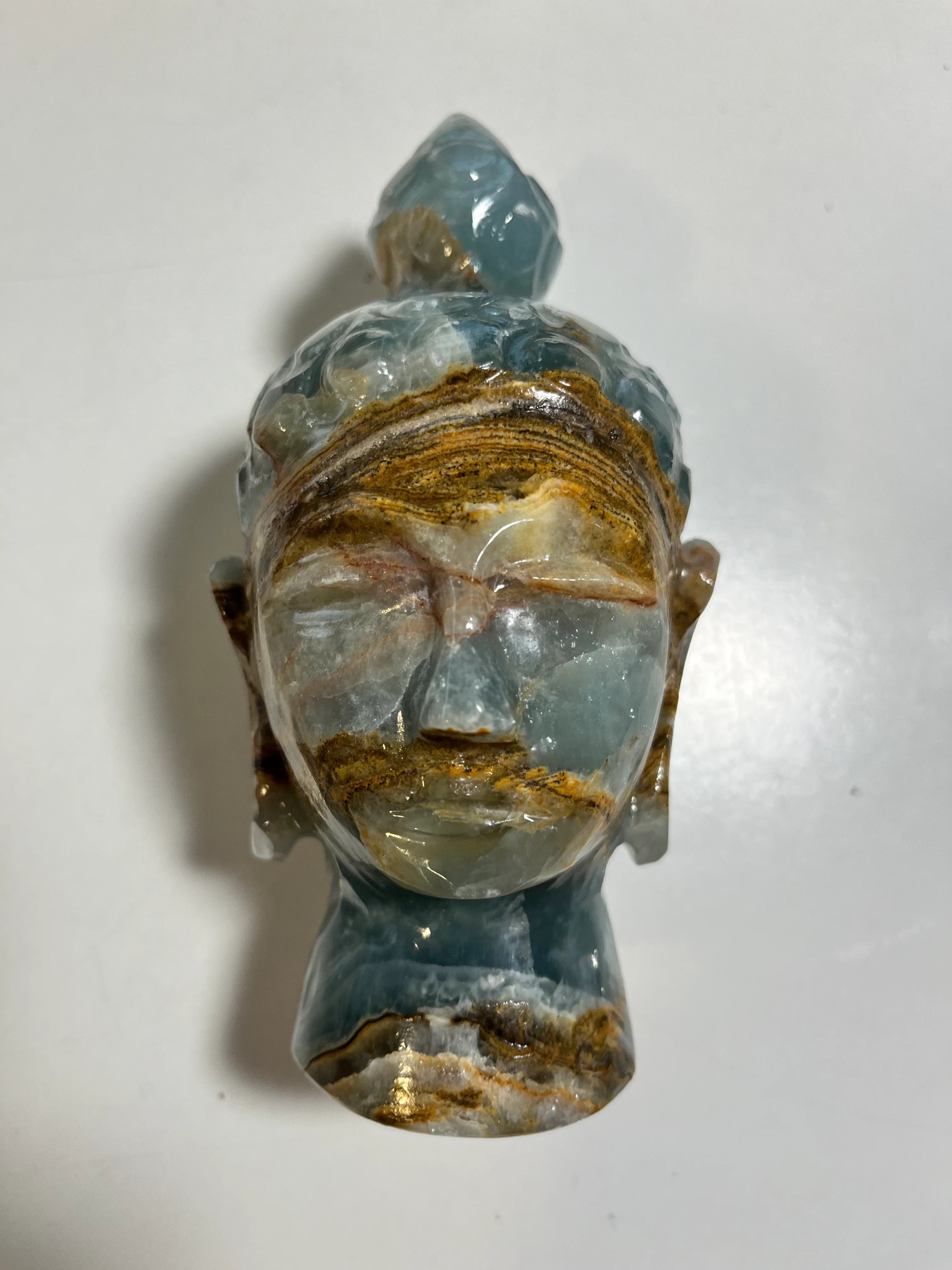 Blue Onyx Buddha from Argentina