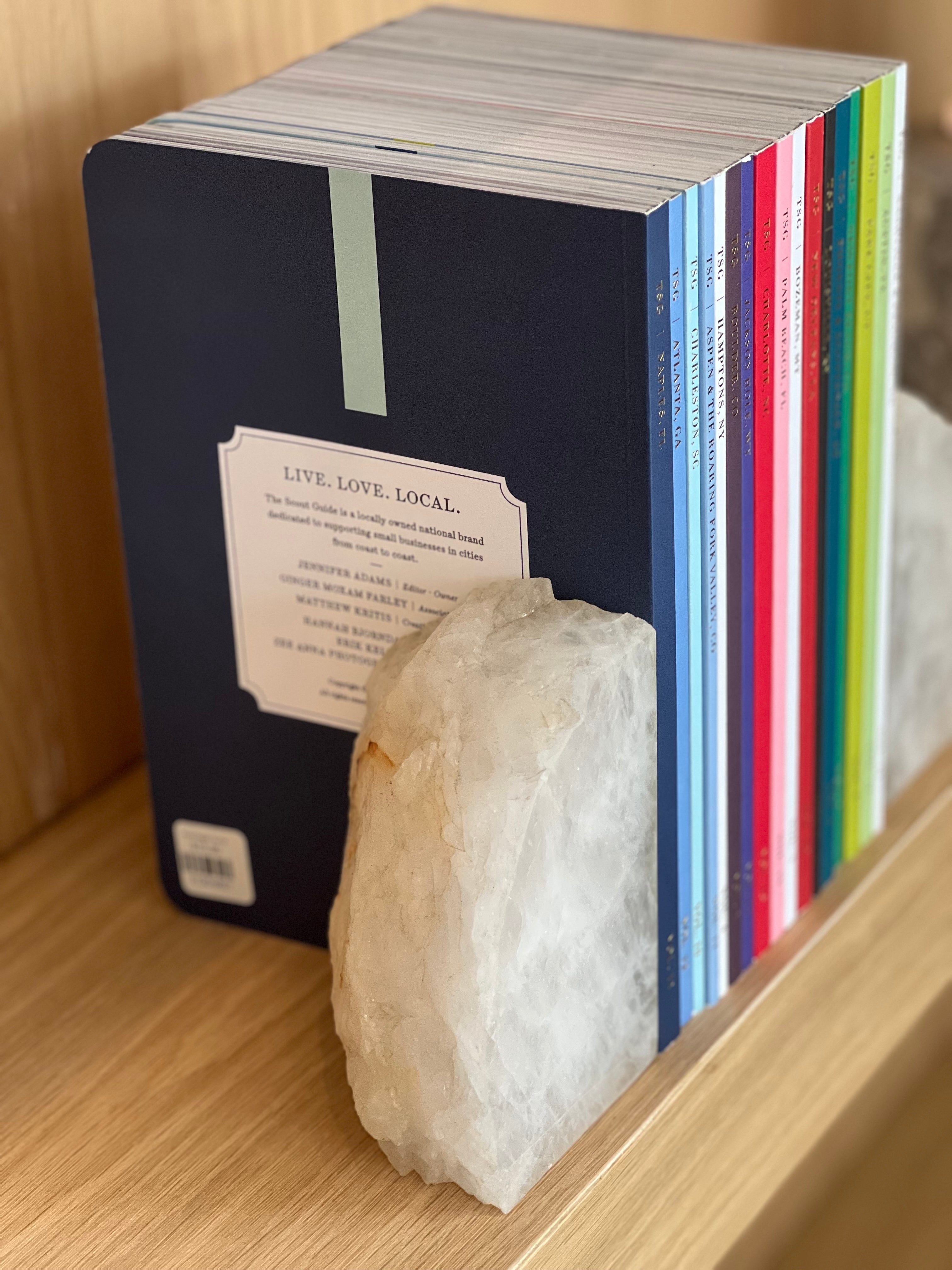 Clear Quartz Bookends