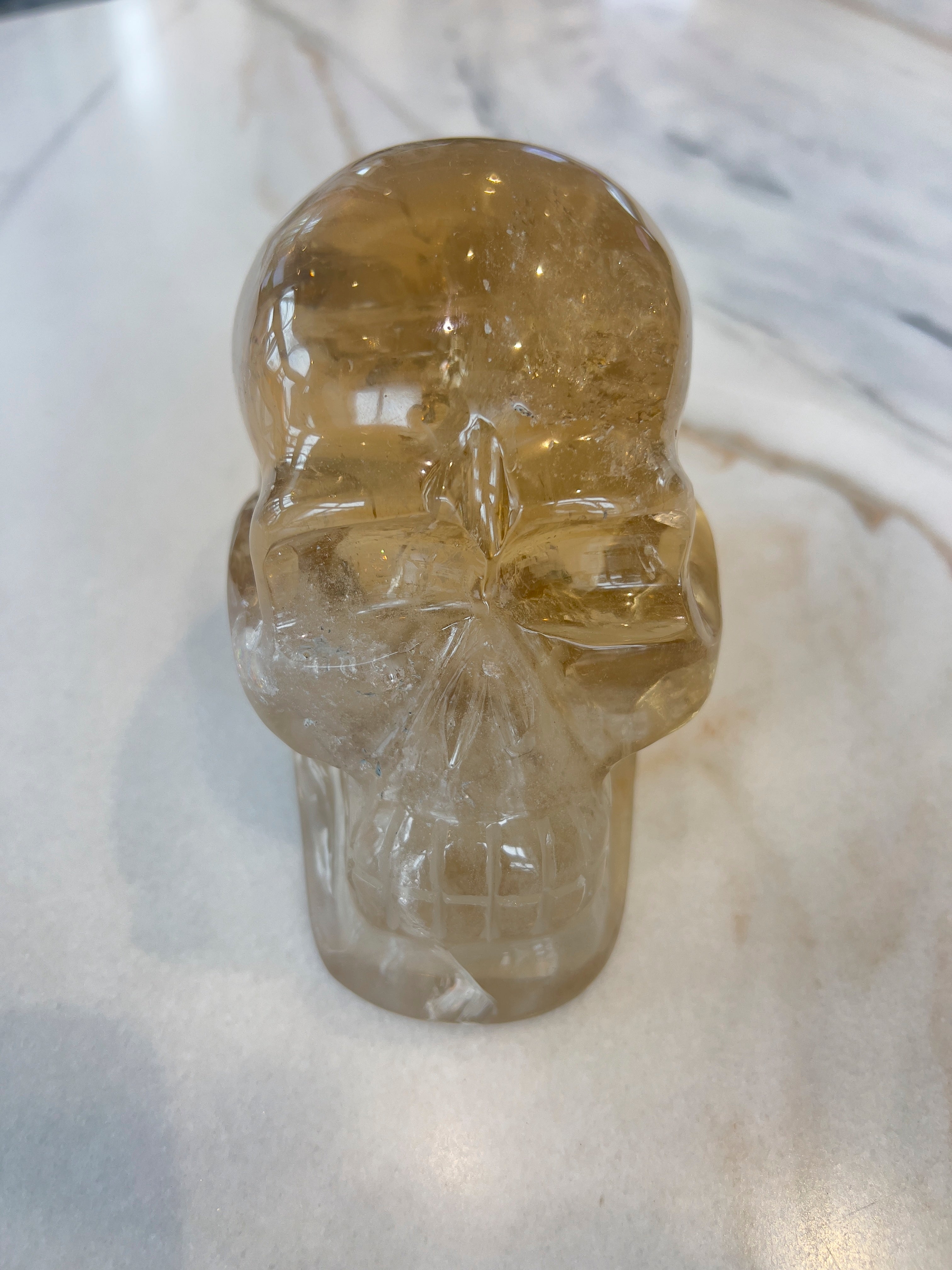 Citrine Skull