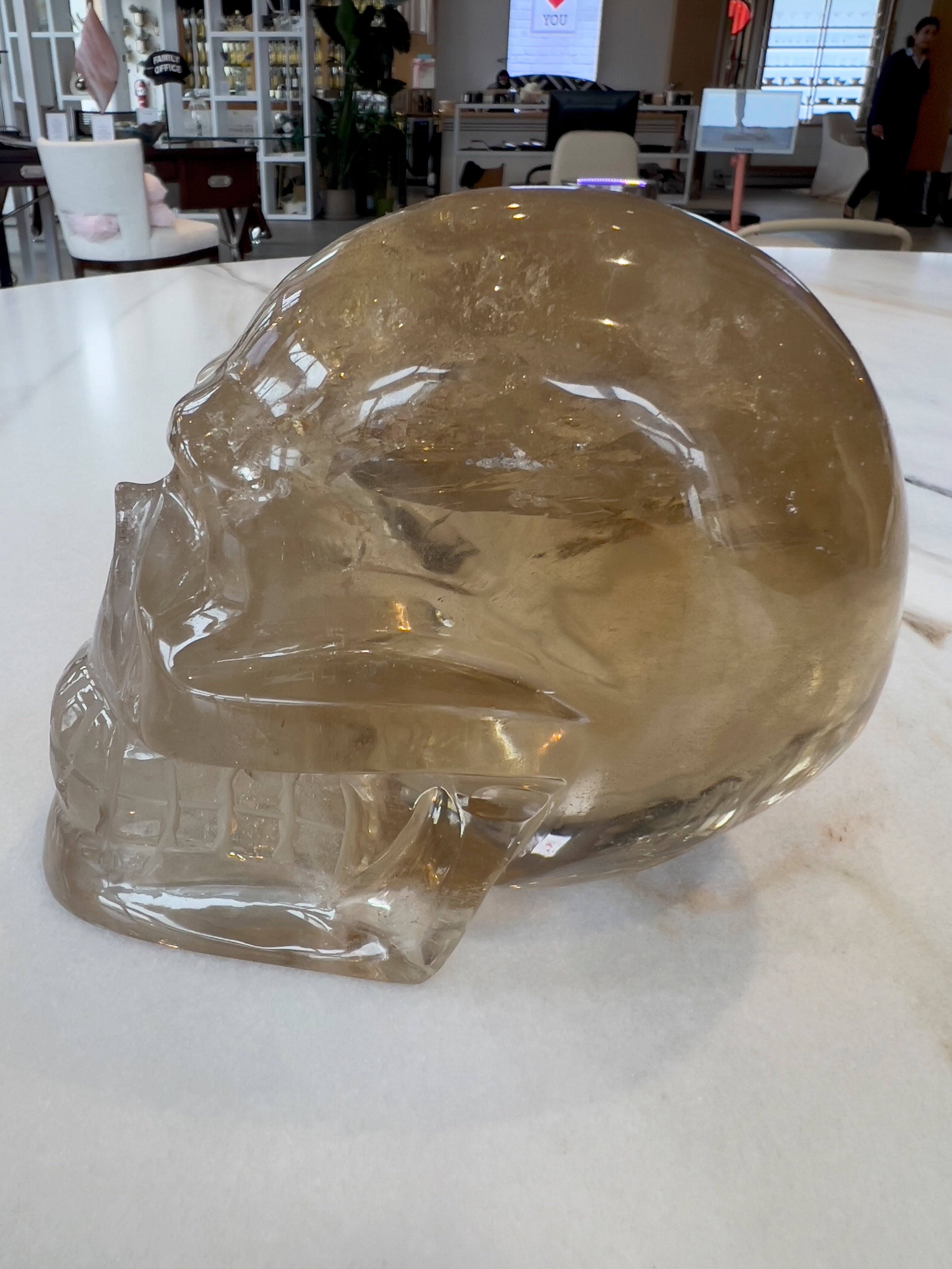 Citrine Skull