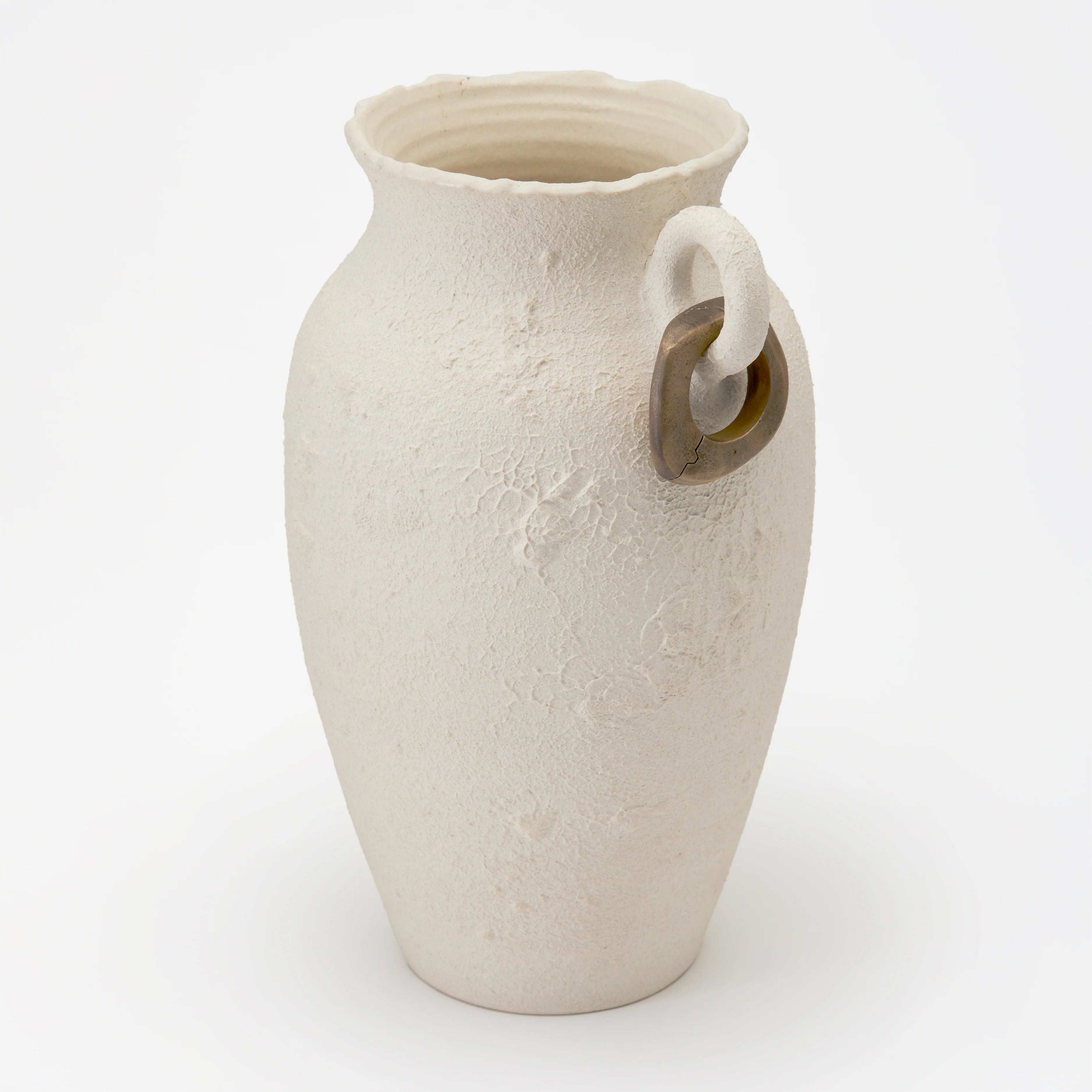 Julia Vase with Metal Ring