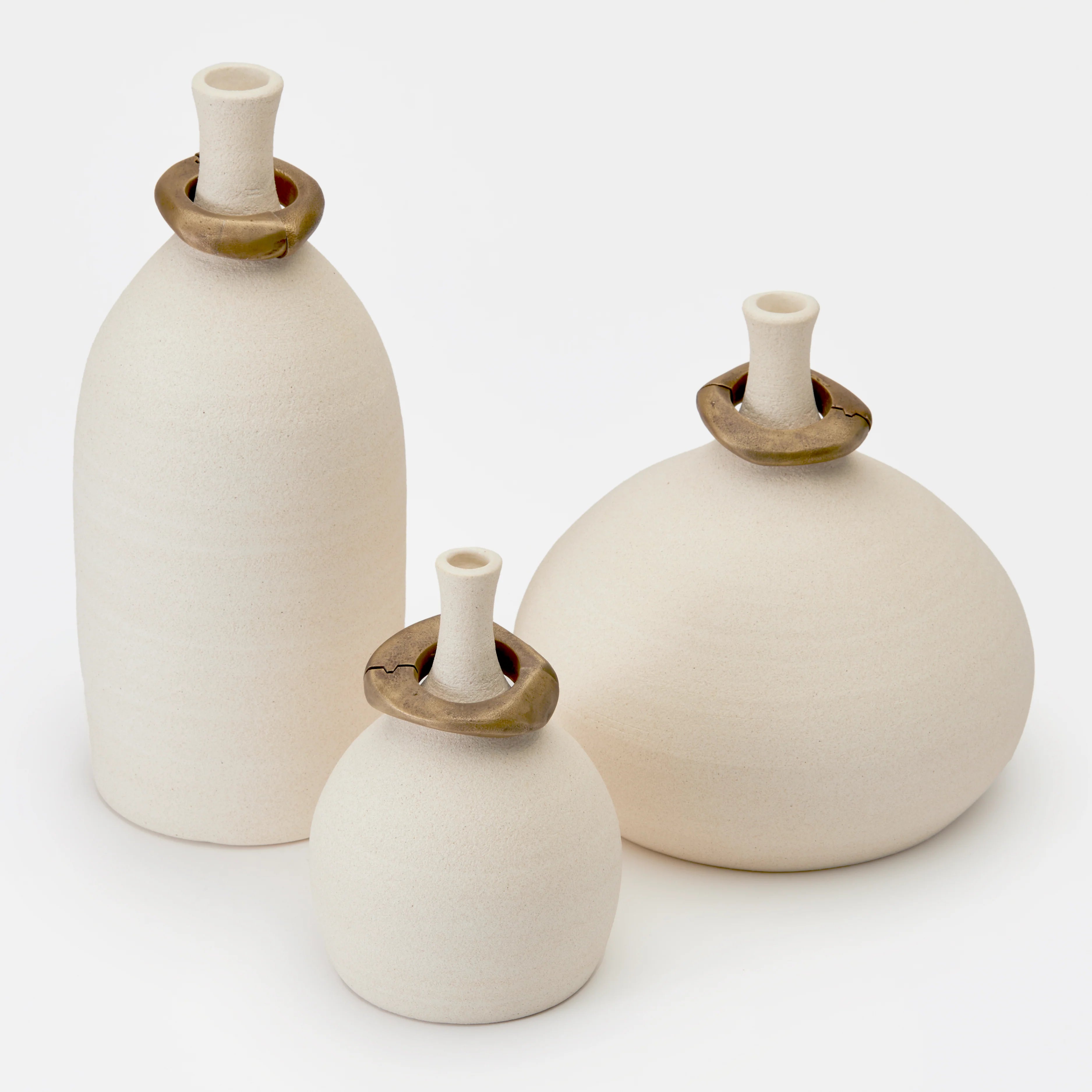 Mona Vessels with Brass Rings