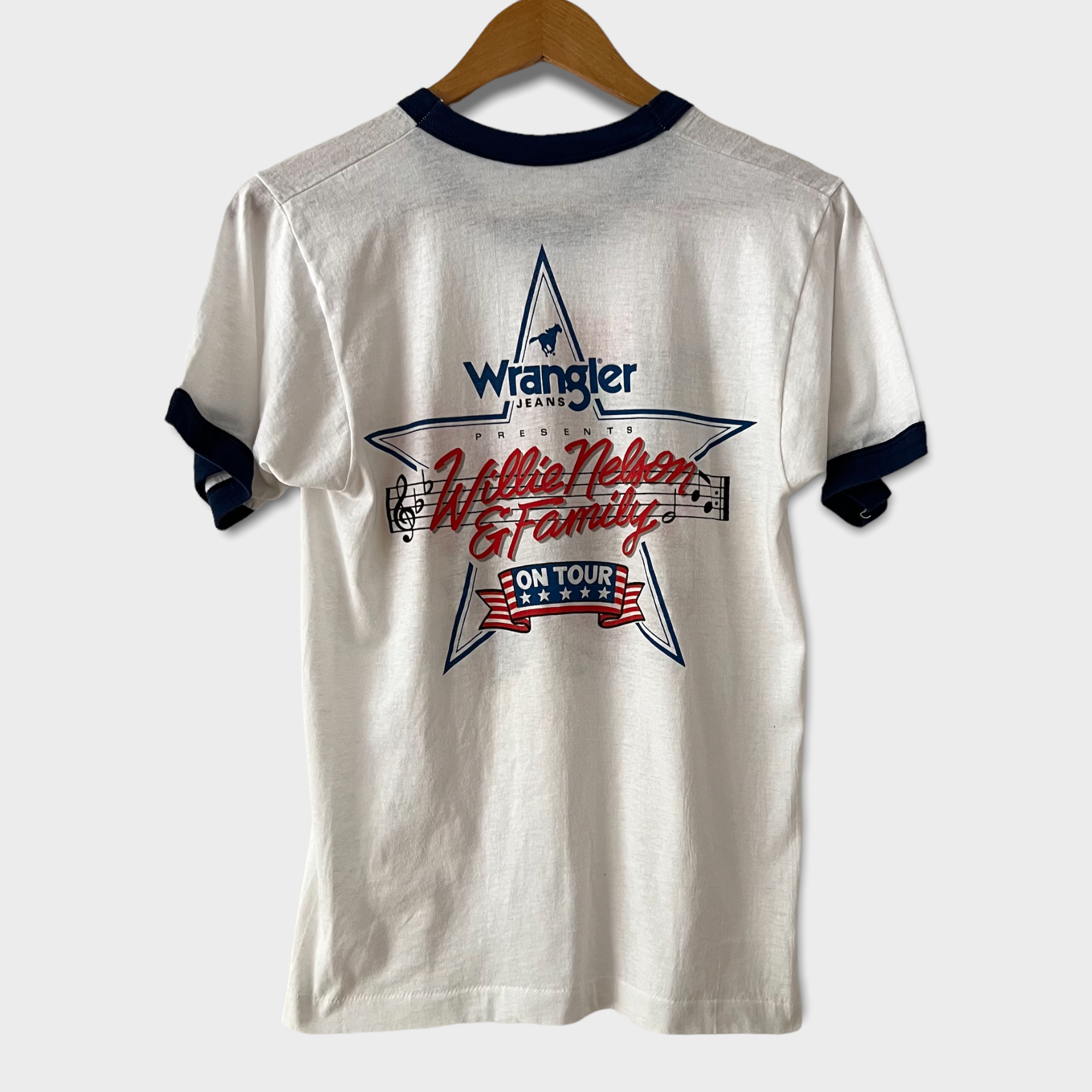 1984 Willie Nelson Vintage Tour Tee Shirt