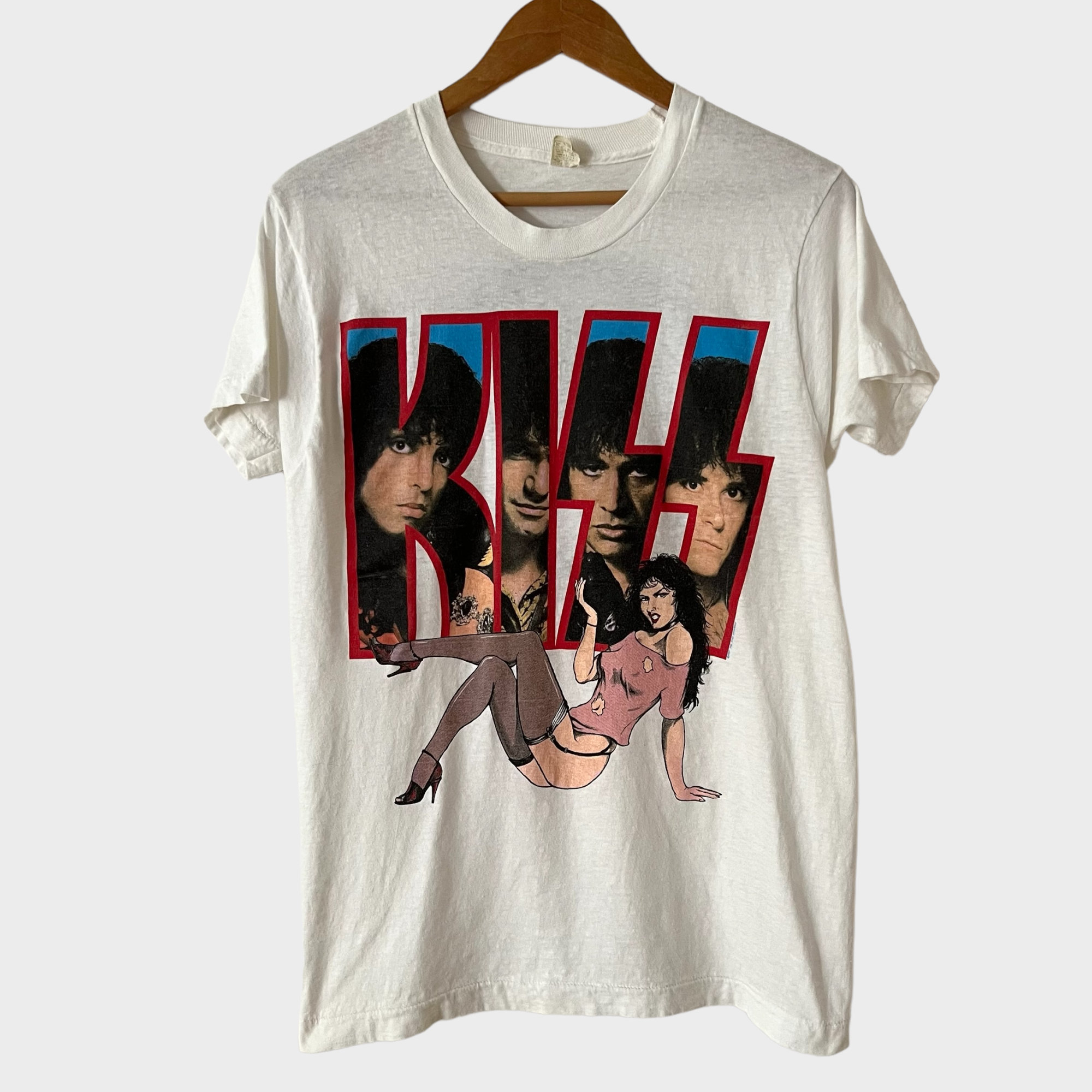 1987 KISS Vintage Tour Band Promo Tee Shirt