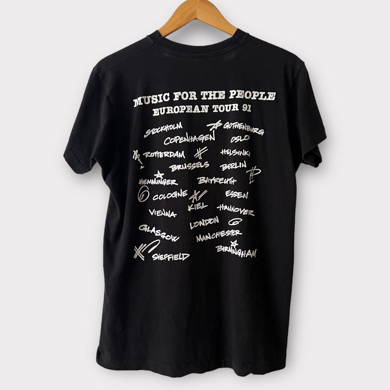 1991 Marky Mark & The Funky Bunch Euro Tour Vintage Rap Tee Shirt