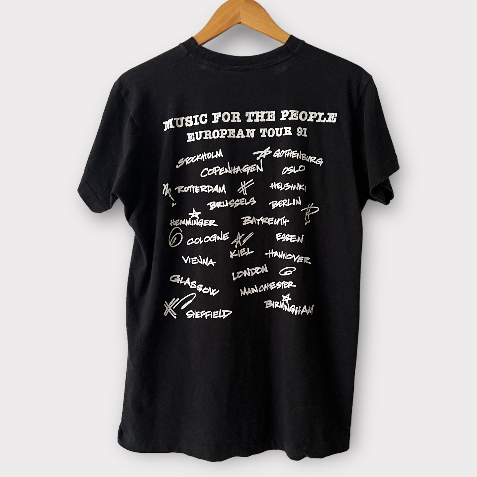 1991 Marky Mark & The Funky Bunch Euro Tour Vintage Rap Tee Shirt