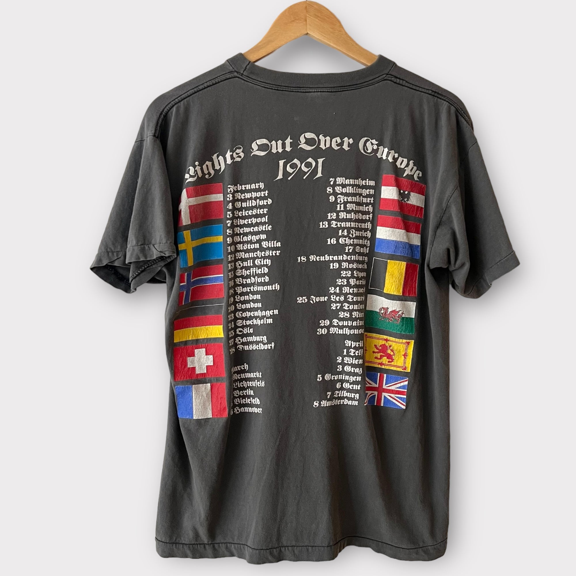 1991 Motorhead Euro Tour Vintage Band Tee Shirt