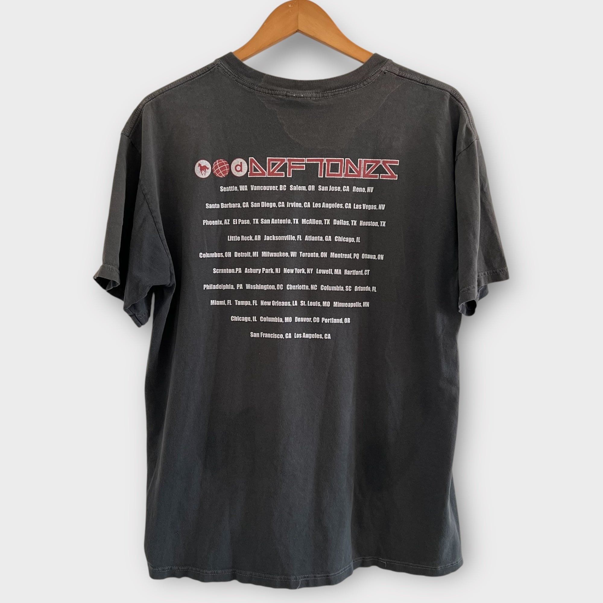 2000 Deftones Vintage Tour Band Tee Shirt