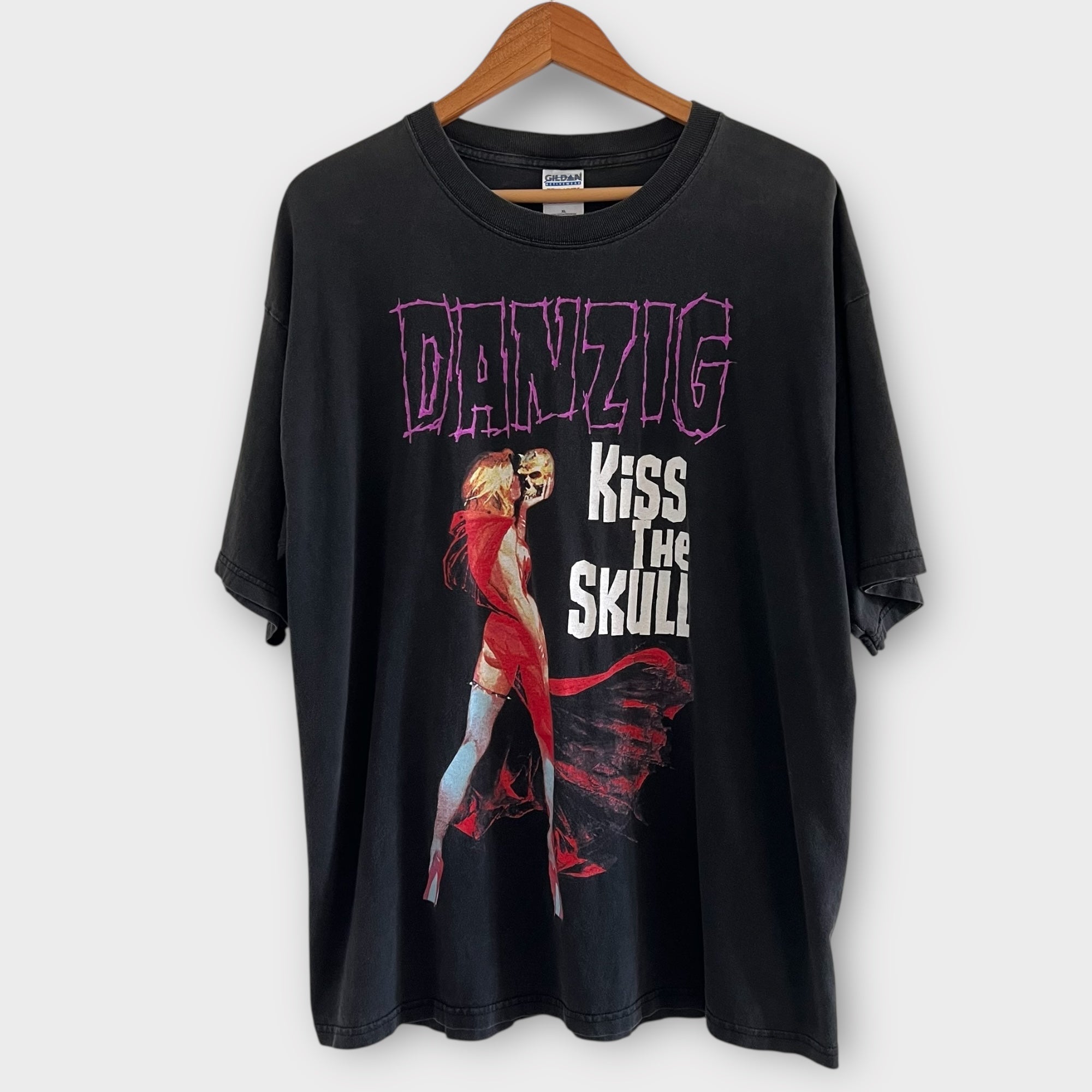 2002 Danzig "Kiss The Skull" Vintage Tour Band Tee Shirt