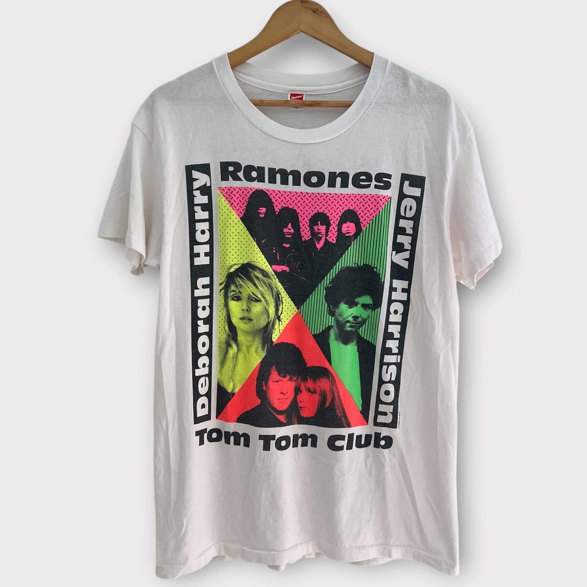 1990 Ramones, Deborah Harry, Tom Tom Club "Escape From New York" Tour Vintage Band Tee Shirt