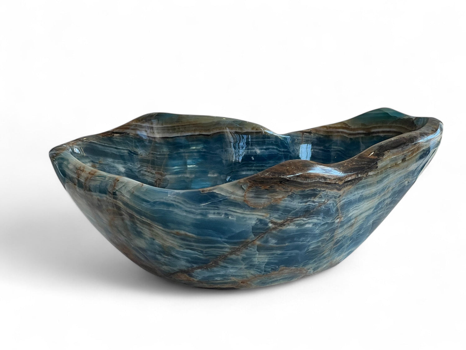 Blue Onyx Bowl from Argentina