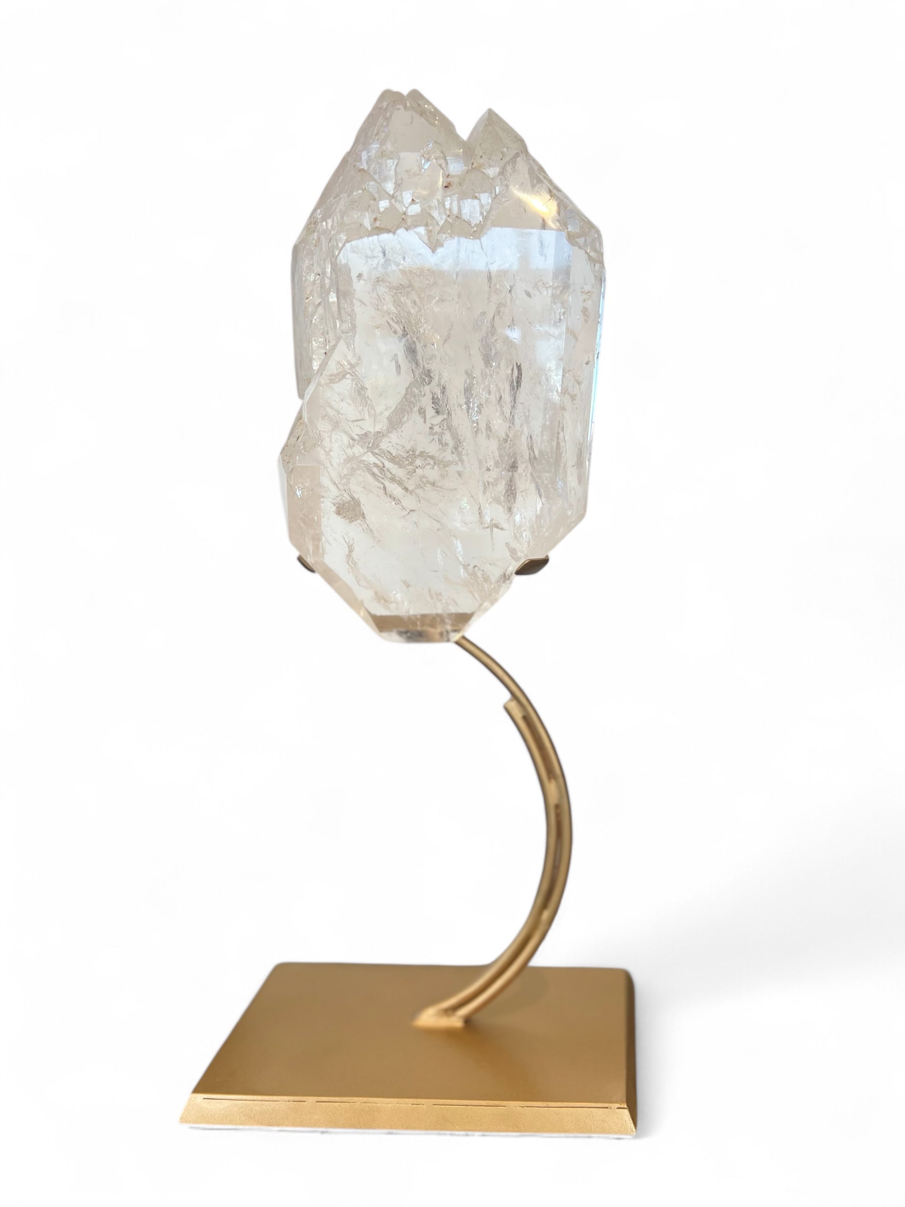 Clear Quartz Cathedral on Stand