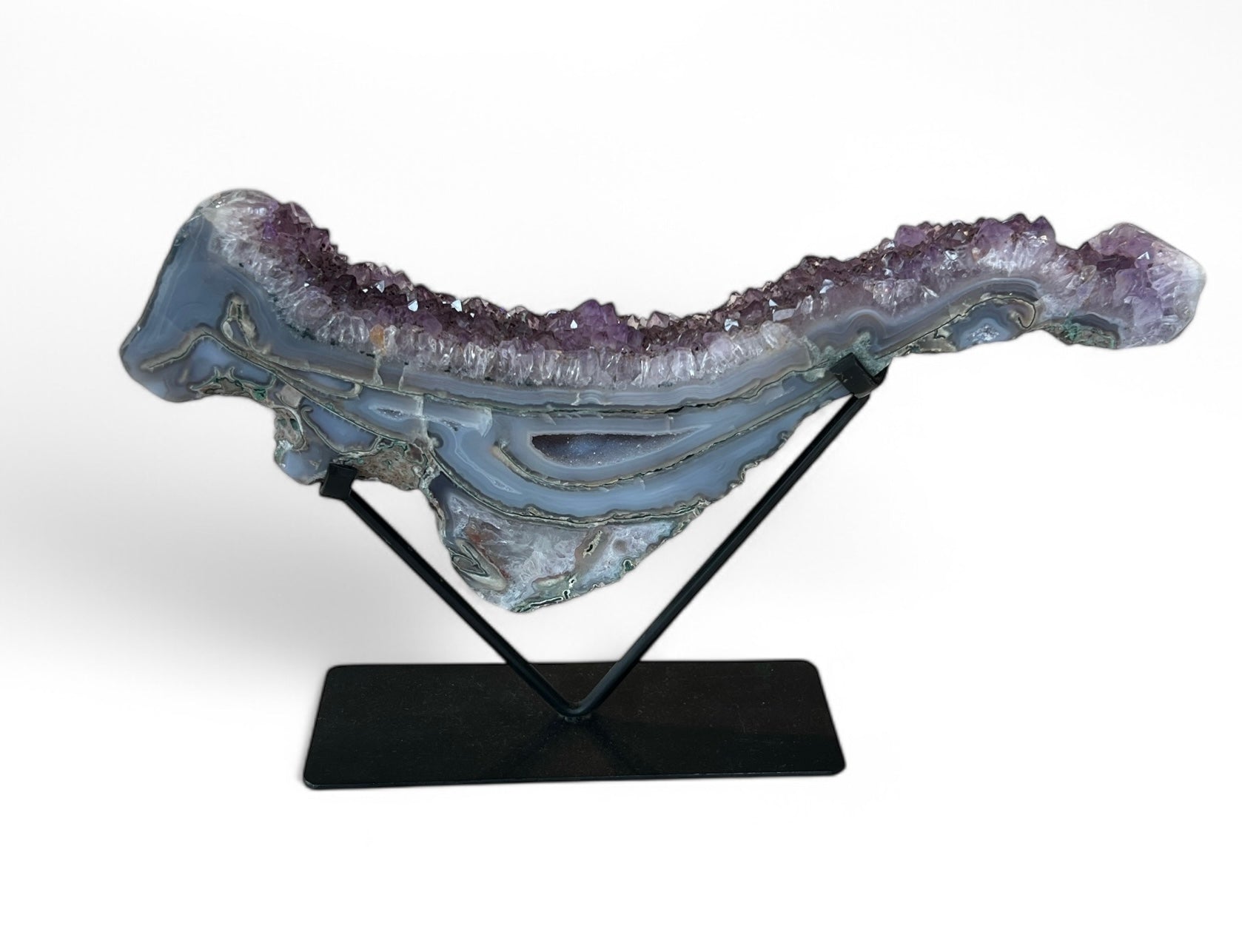 Amethyst Druzy Wave on Stand $525