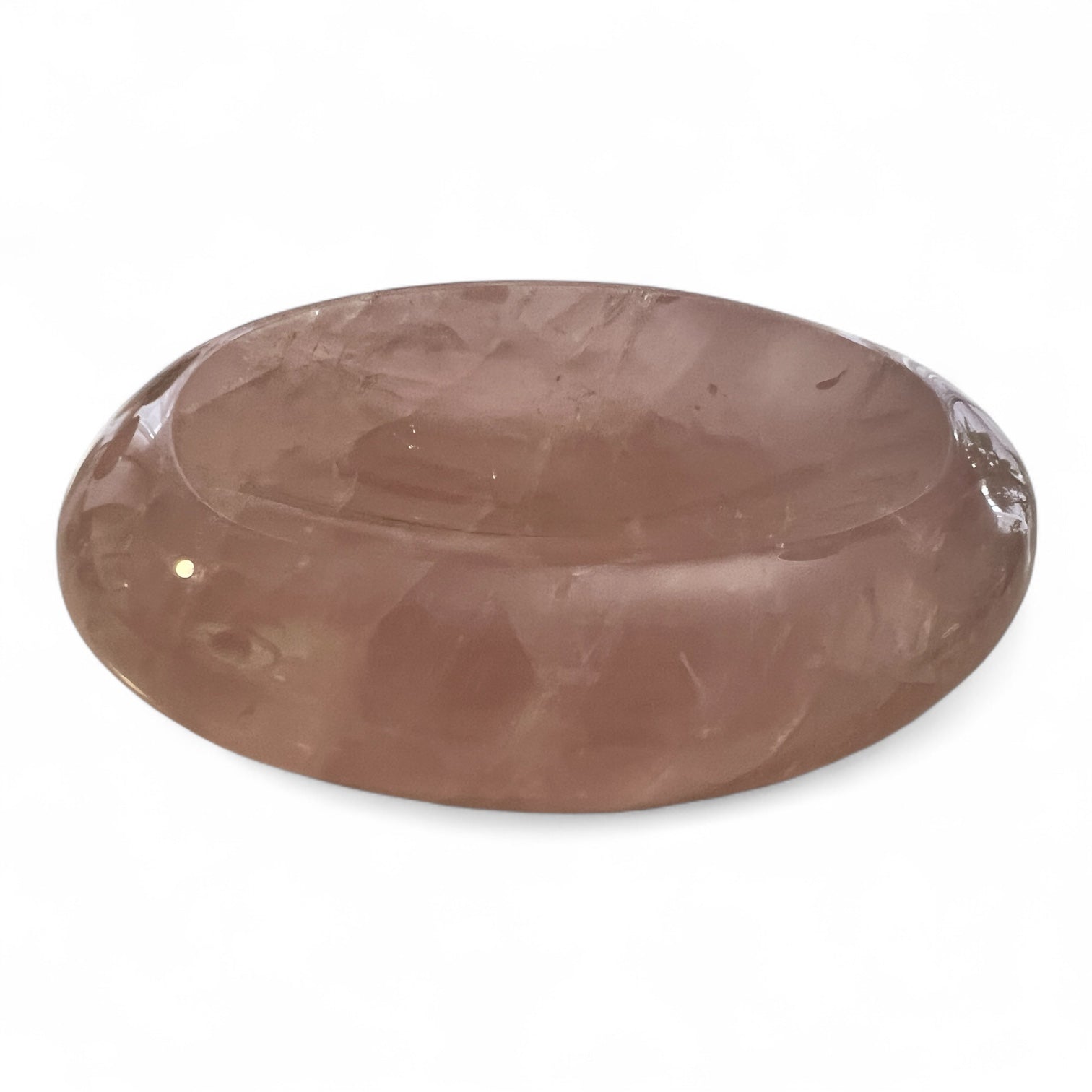 Oval Rose Quartz Bowl