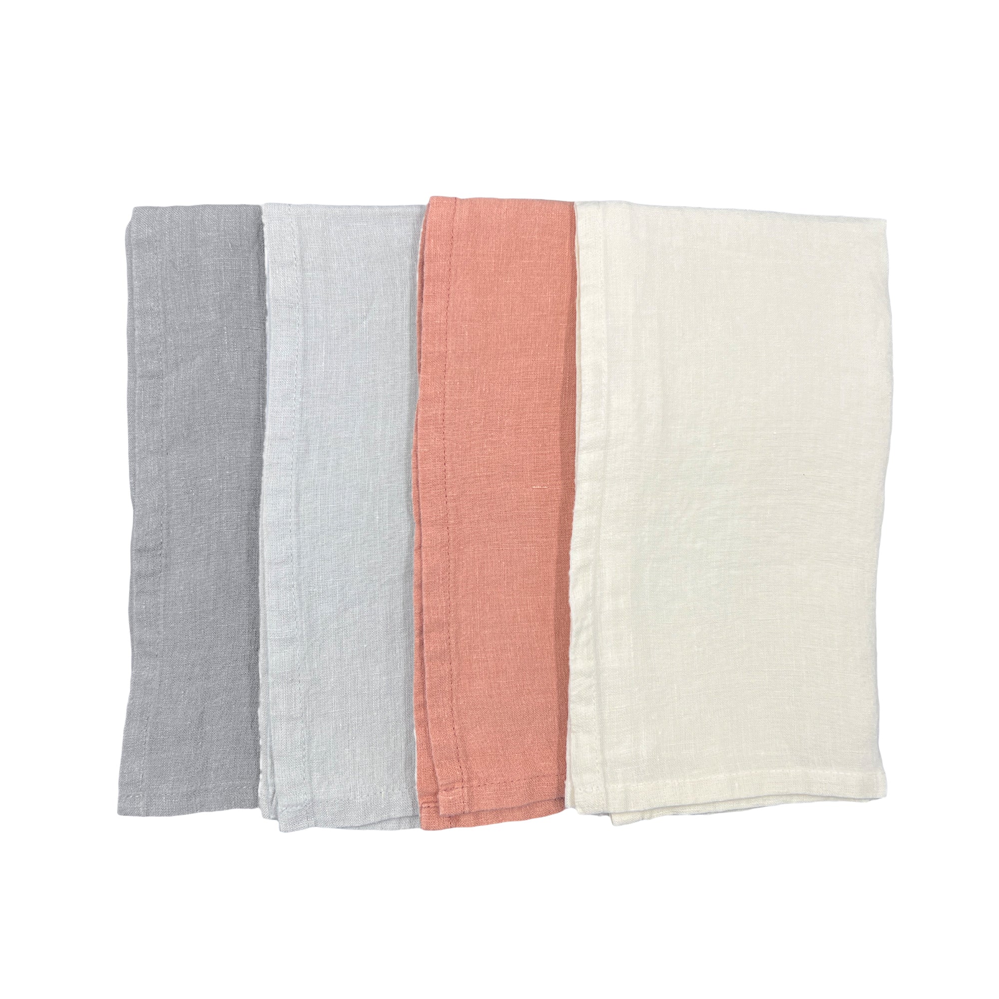 Stone Washed Stone Linen Napkin - Set of 4