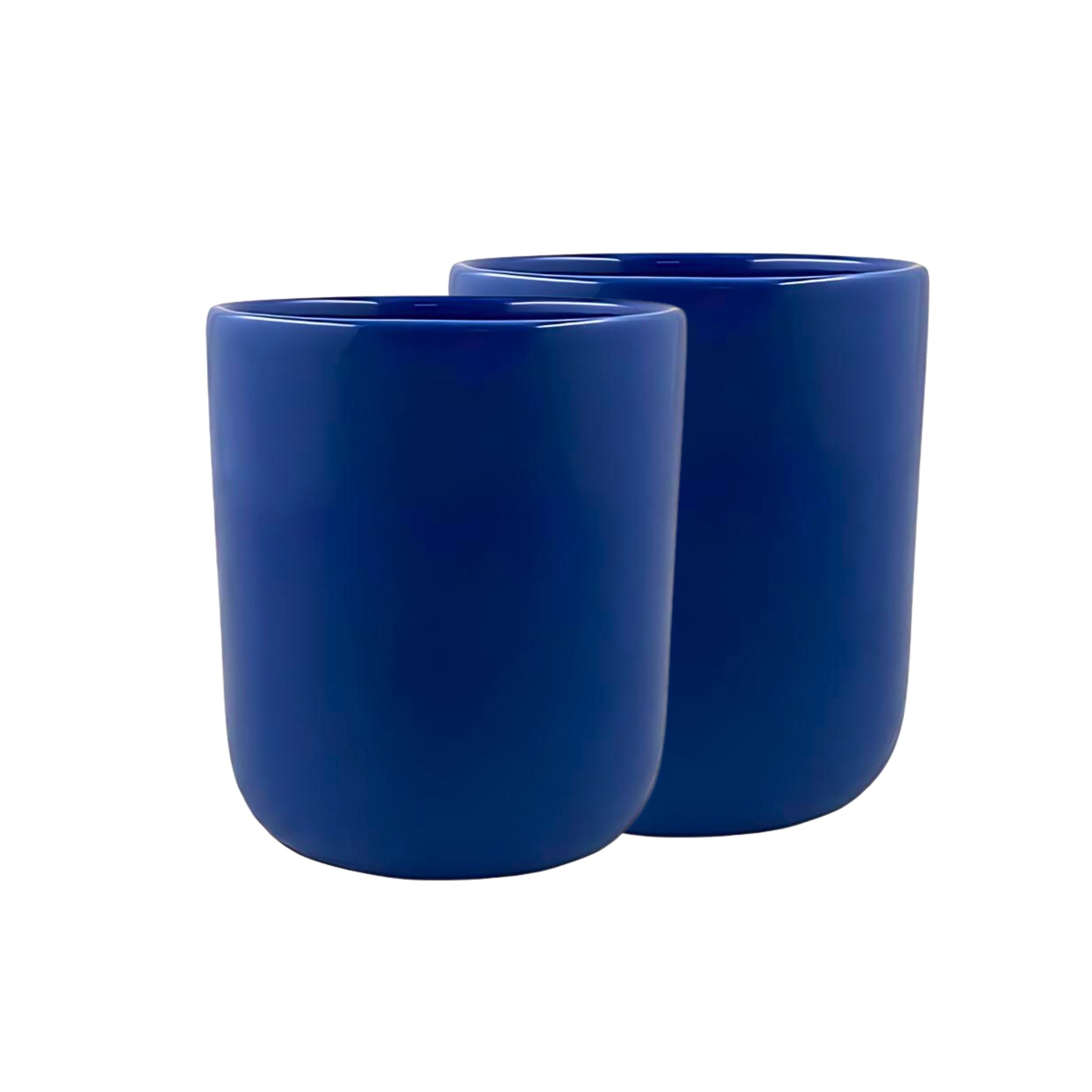 Reims Stoneware Mediterranean Utensil Cup, Set of 2