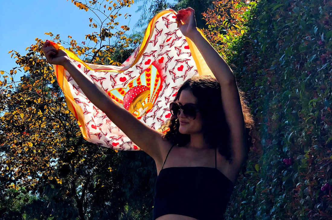 Henelle Large Silk Scarf