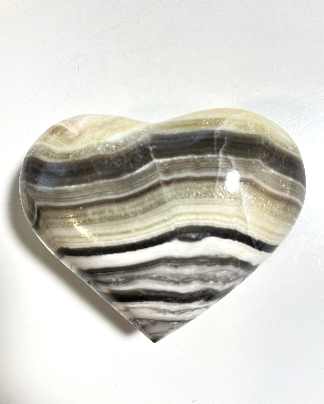 Zebra Calcite Heart