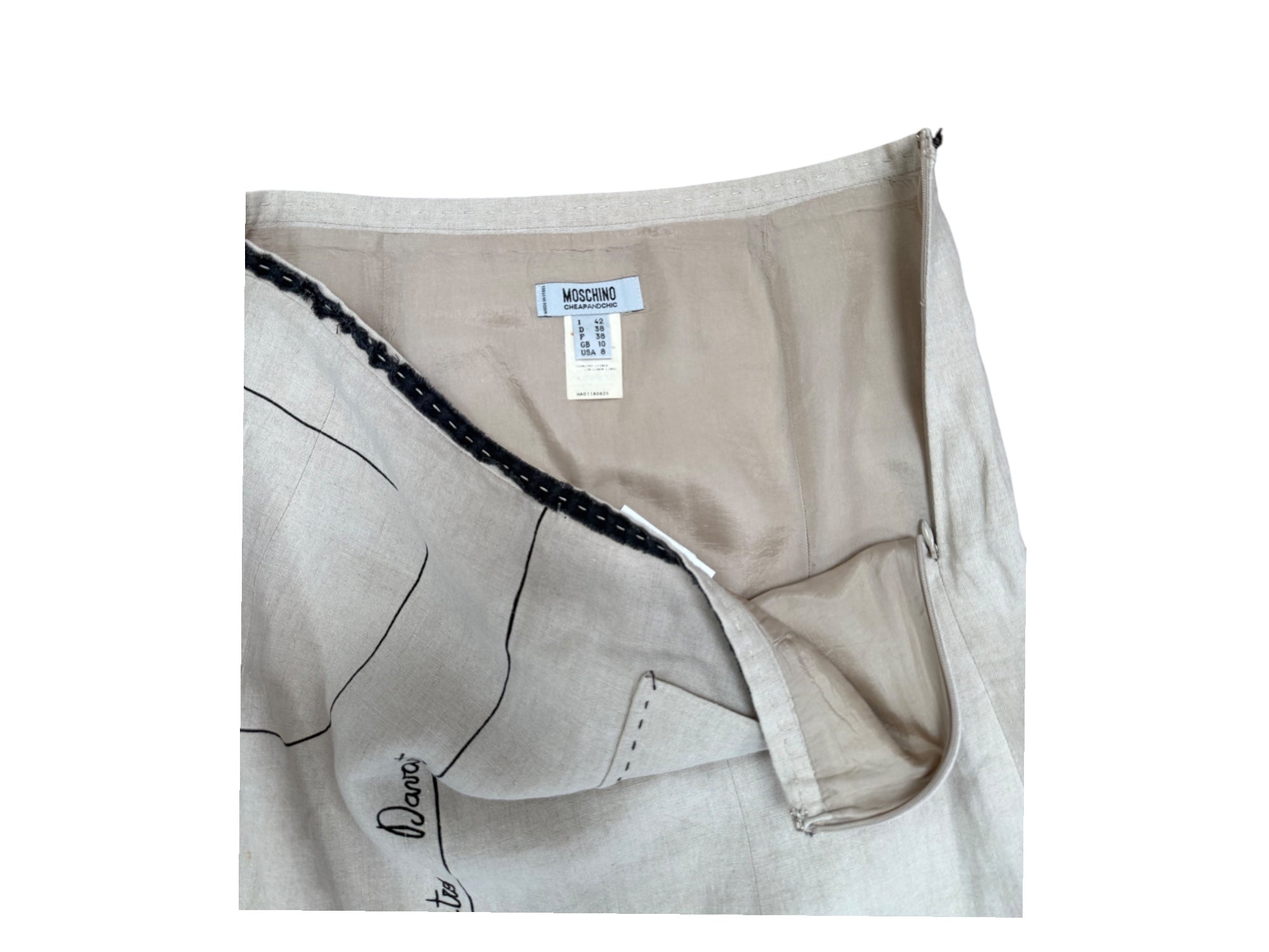 Moschino Cheap and Chic Spring 2004 Sloper Skirt