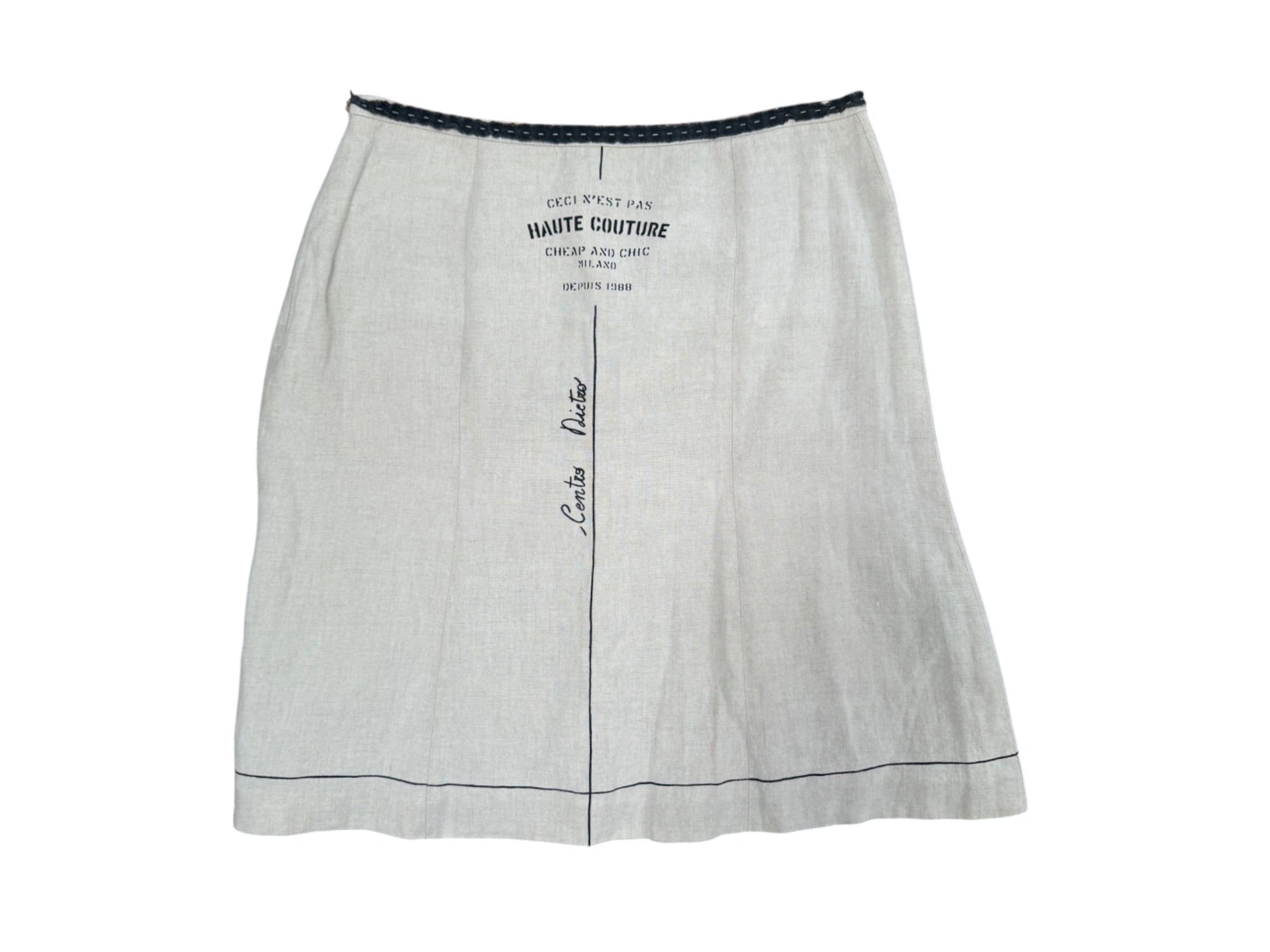 Moschino Cheap and Chic Spring 2004 Sloper Skirt