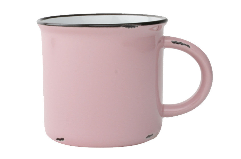 Tinware Mug in Pink - Set of 4